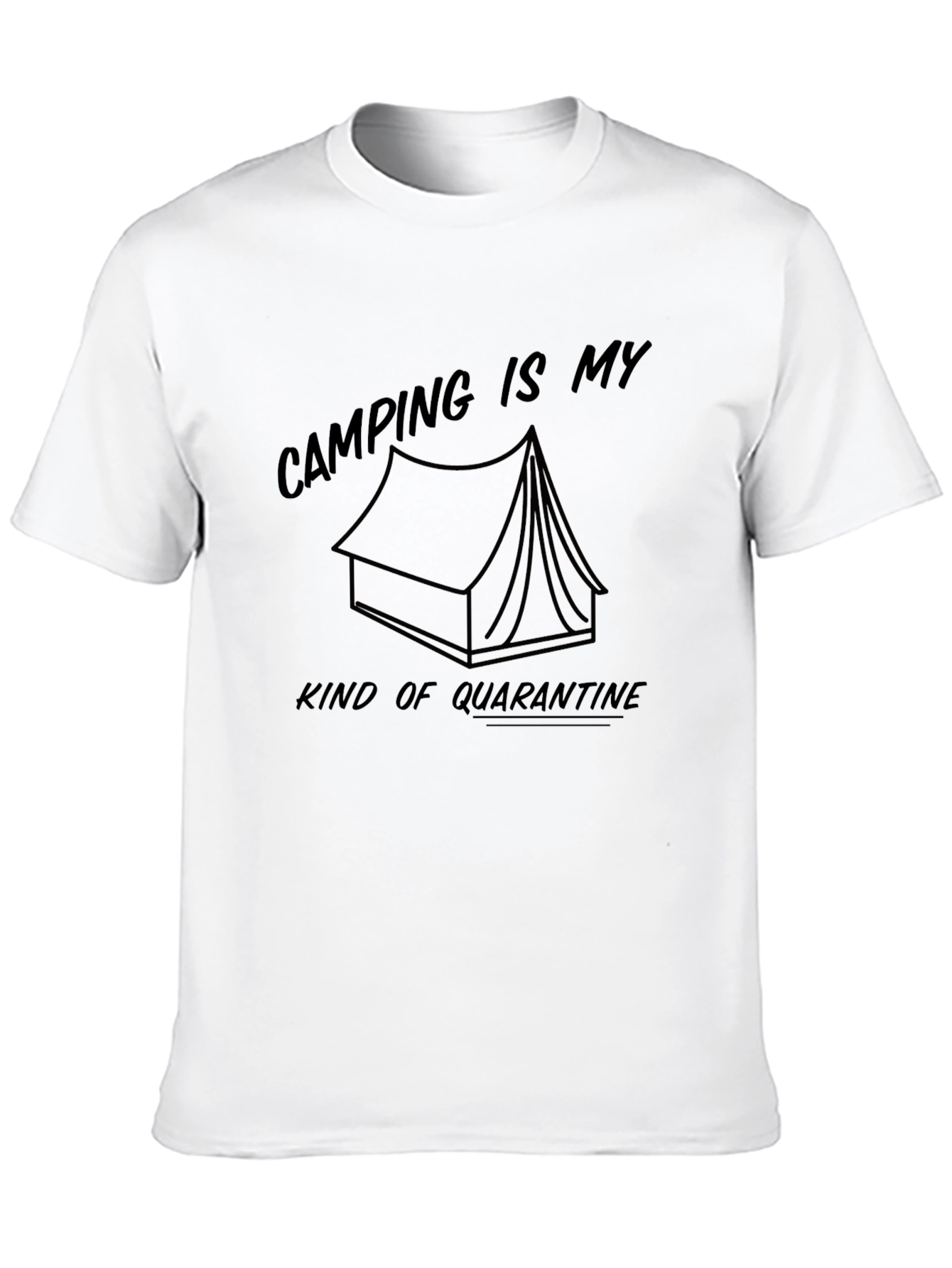 Black Camping is My Kind of Quarantine T-Shirt view 10