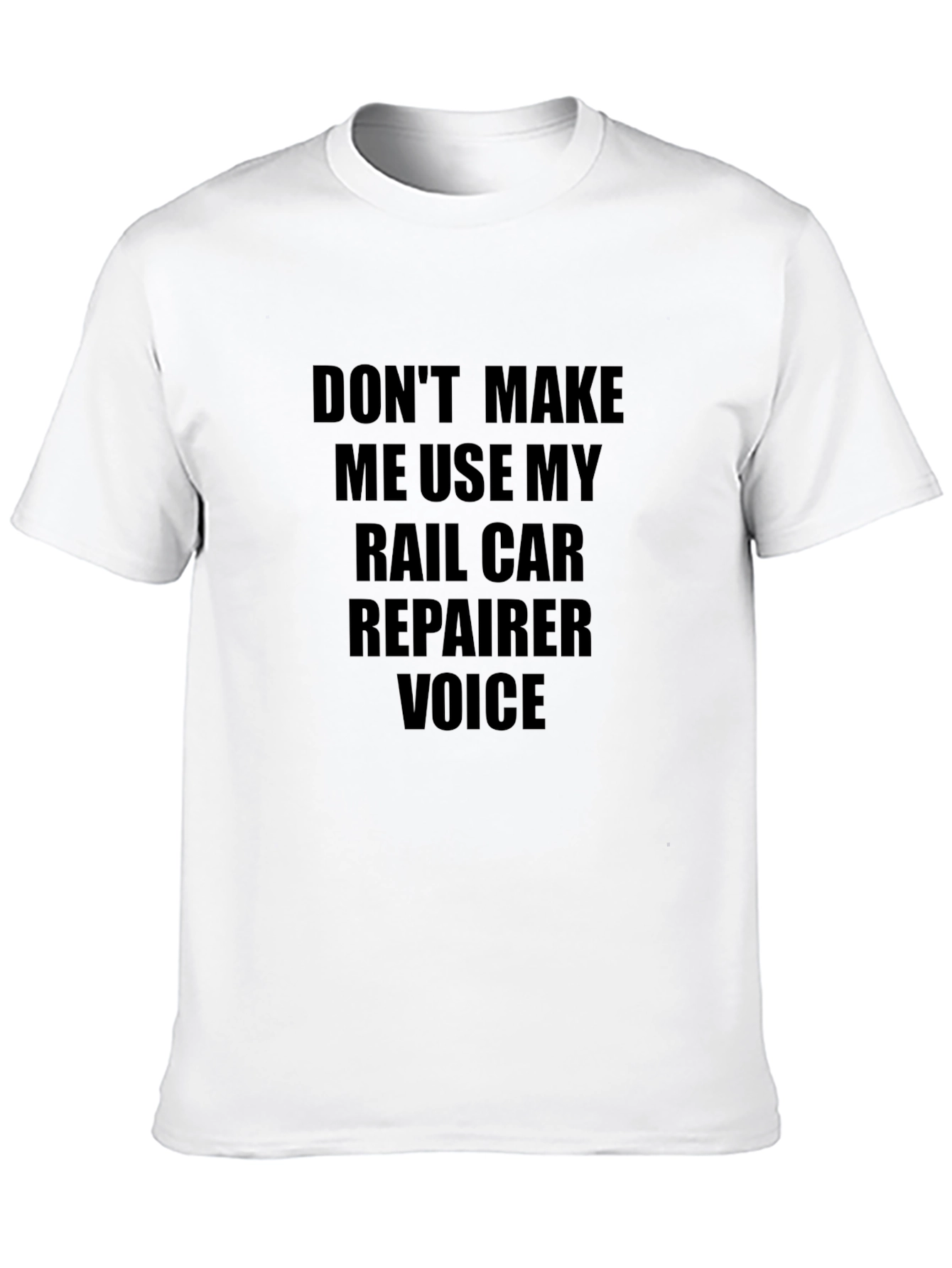 Black Rail Car Repairer Voice Graphic Tee - Black view 10