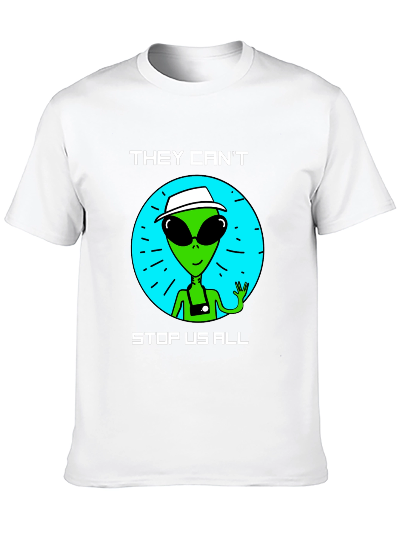 Black Alien Graphic T-Shirt - They Can't Stop Us All view 10