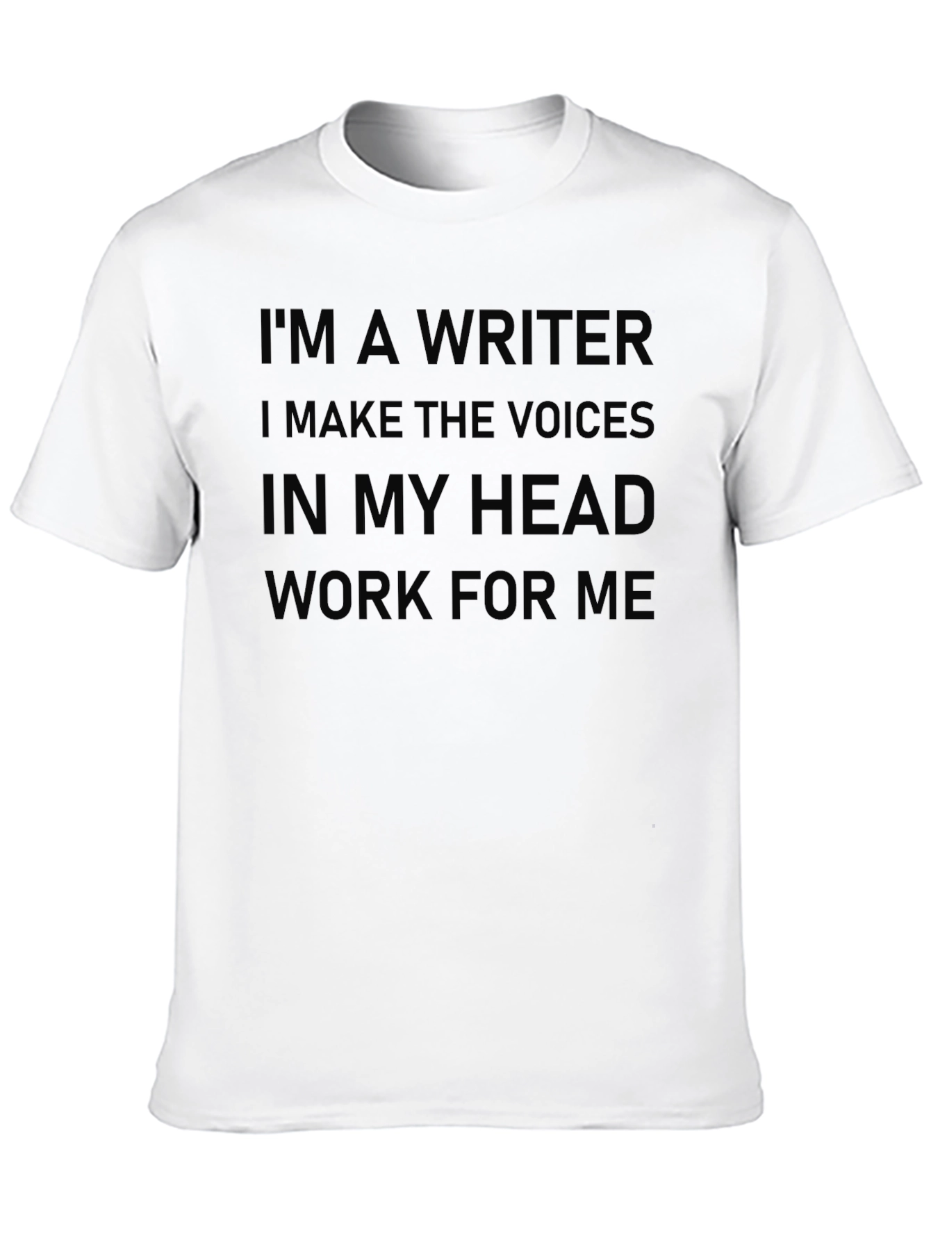 Black Writer Humor T-Shirt - Voices in My Head view 10