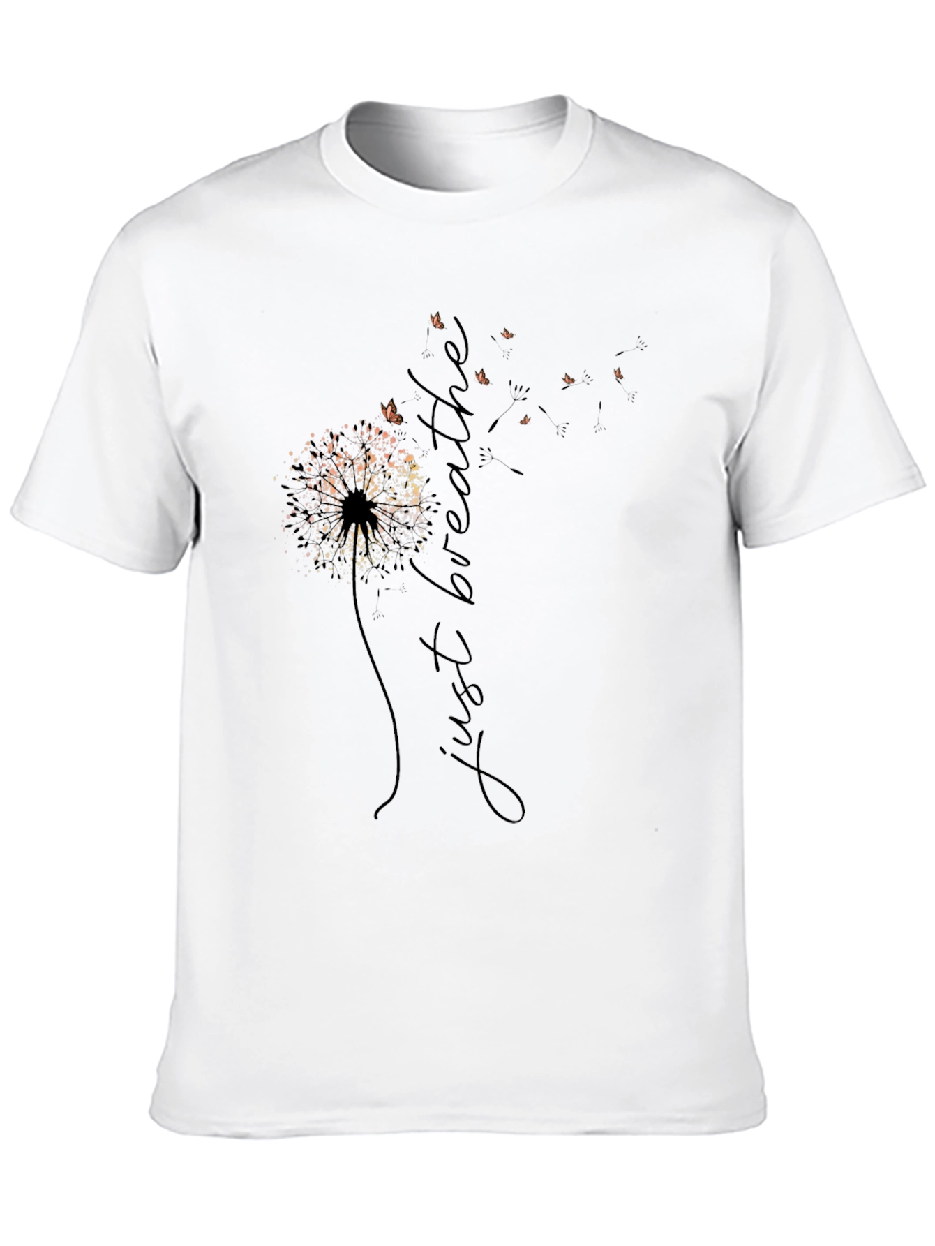 Black Just Breathe Dandelion Graphic Tee - Relaxed Fit view 10