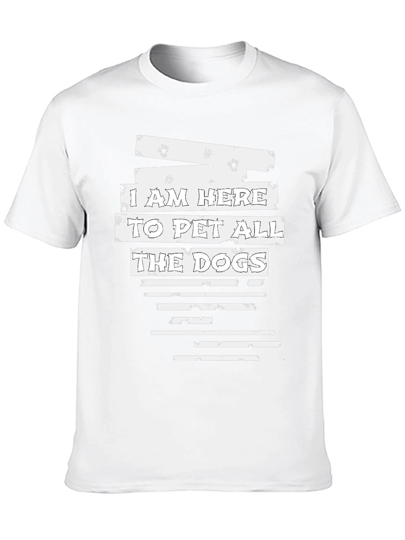 Black I Am Here to Pet All the Dogs T-Shirt view 10