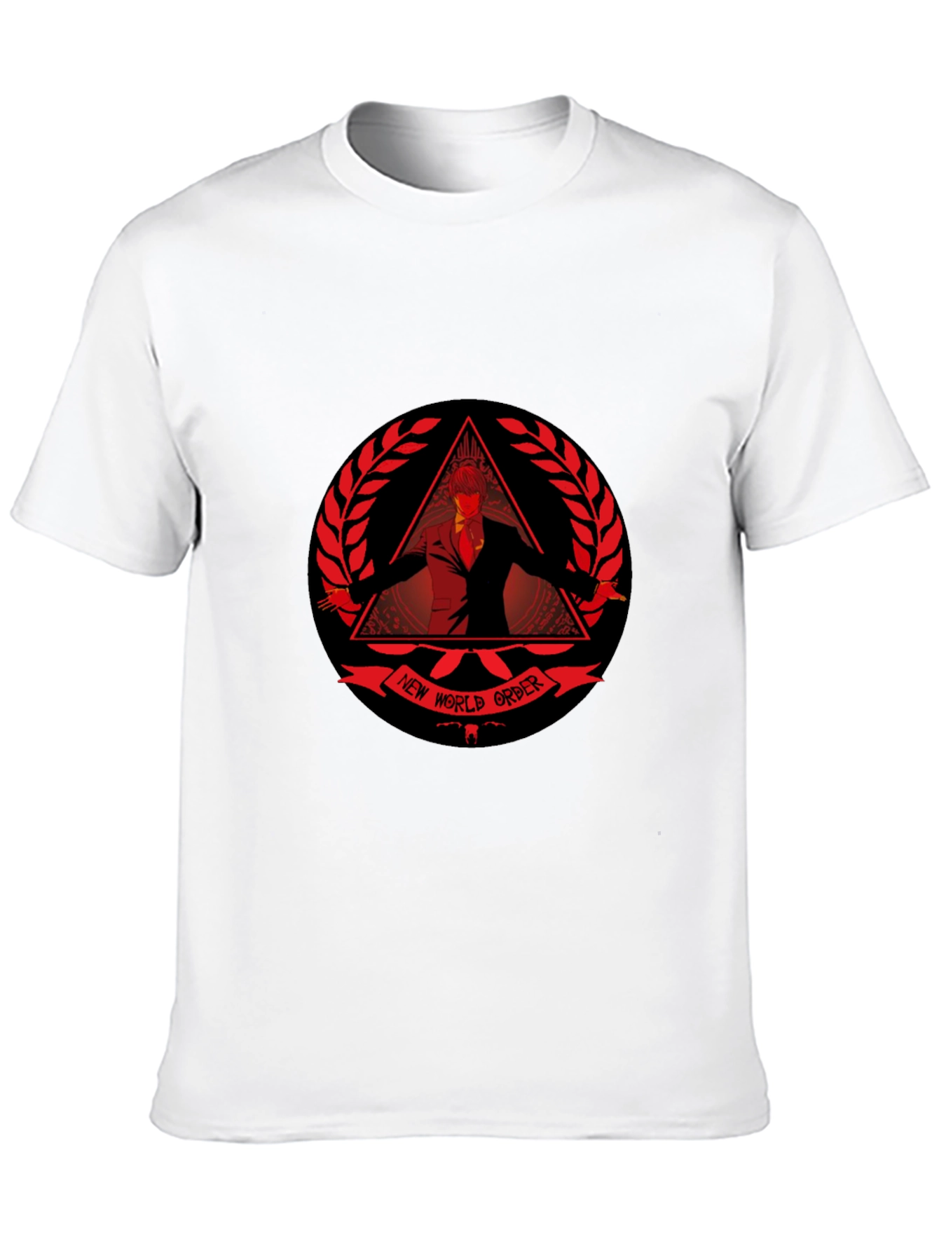 Black New World Order T-Shirt - Conspiracy Design view 10