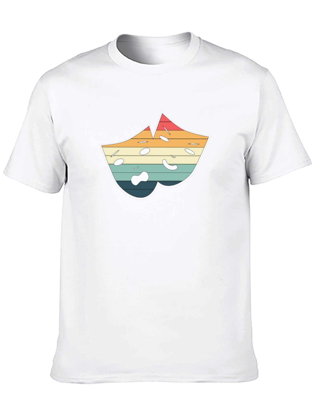 Black Retro Comedy Tragedy Masks Black T-Shirt view 10