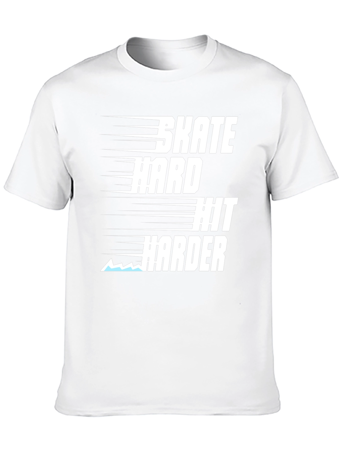 Black Skate Hard Hit Harder Graphic Tee view 10