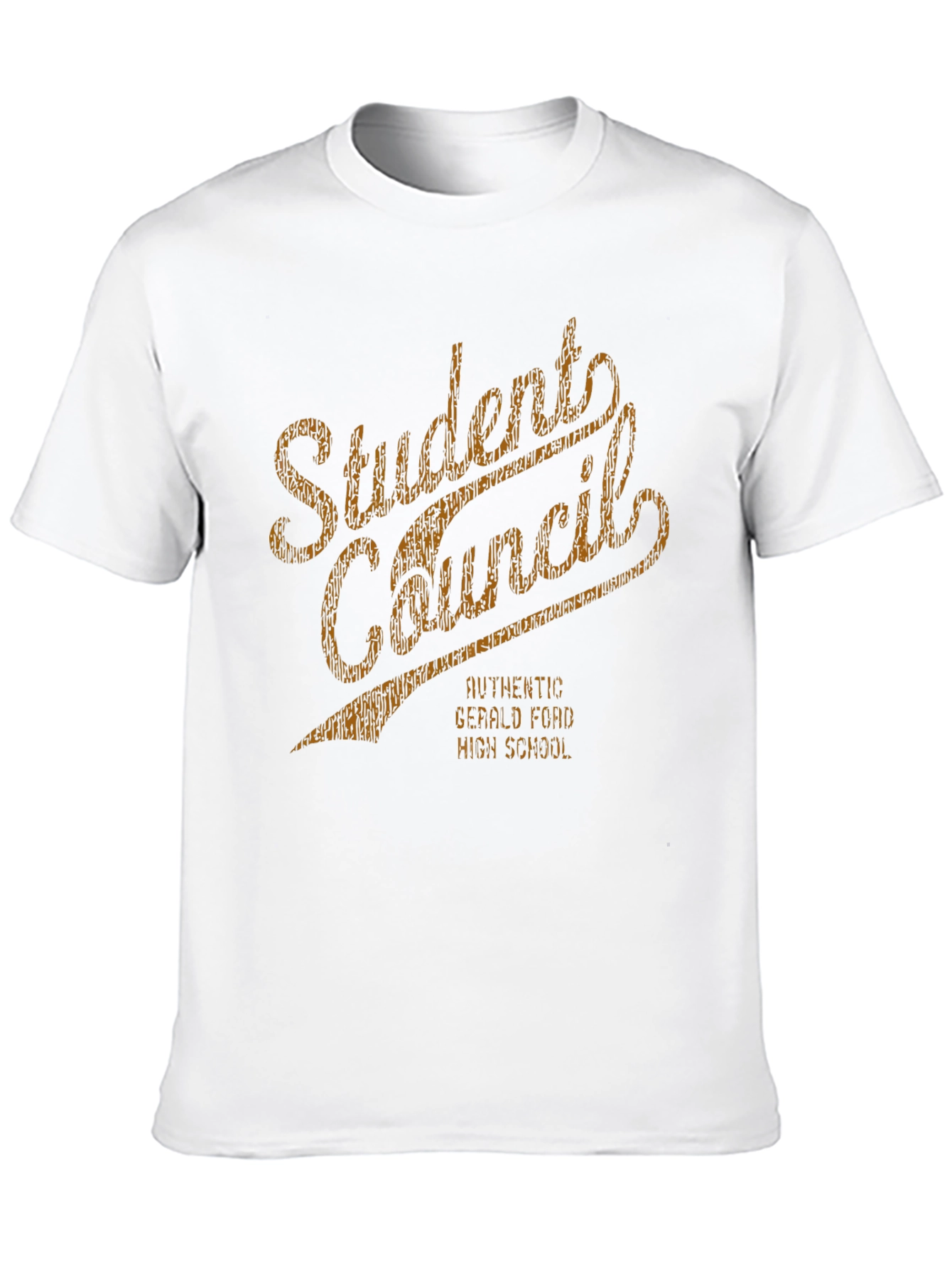 Black Student Council T-Shirt - Retro Style view 10