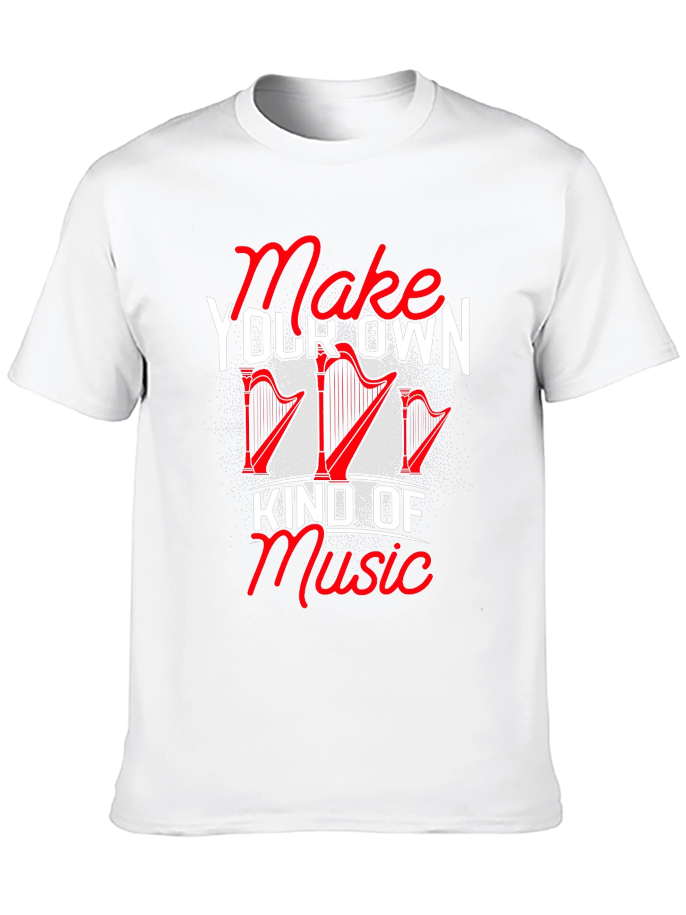 Black Make Your Own Kind of Music Harp Graphic Tee view 10