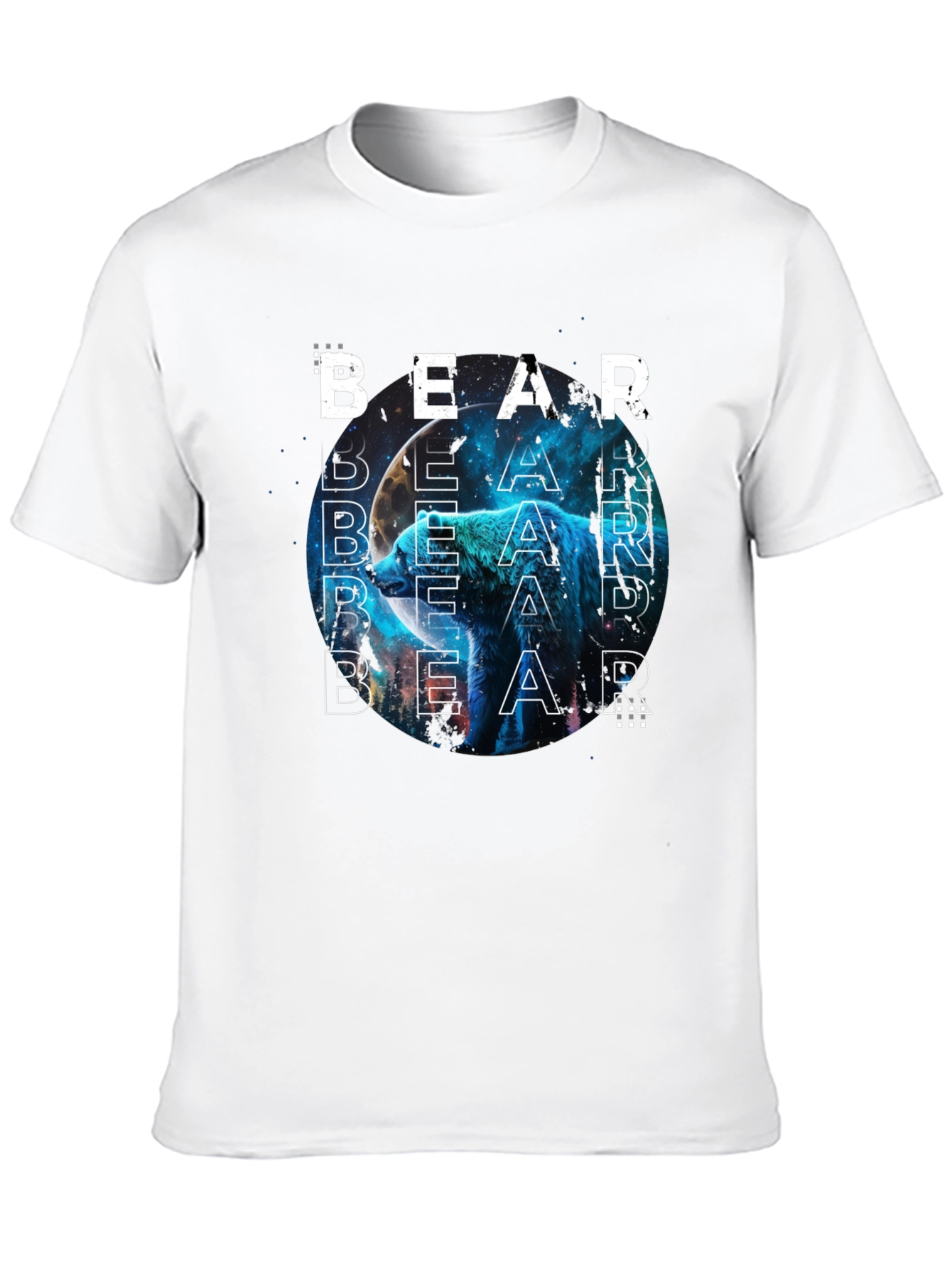 Black Bear Graphic Print T-Shirt - Modern Style view 10