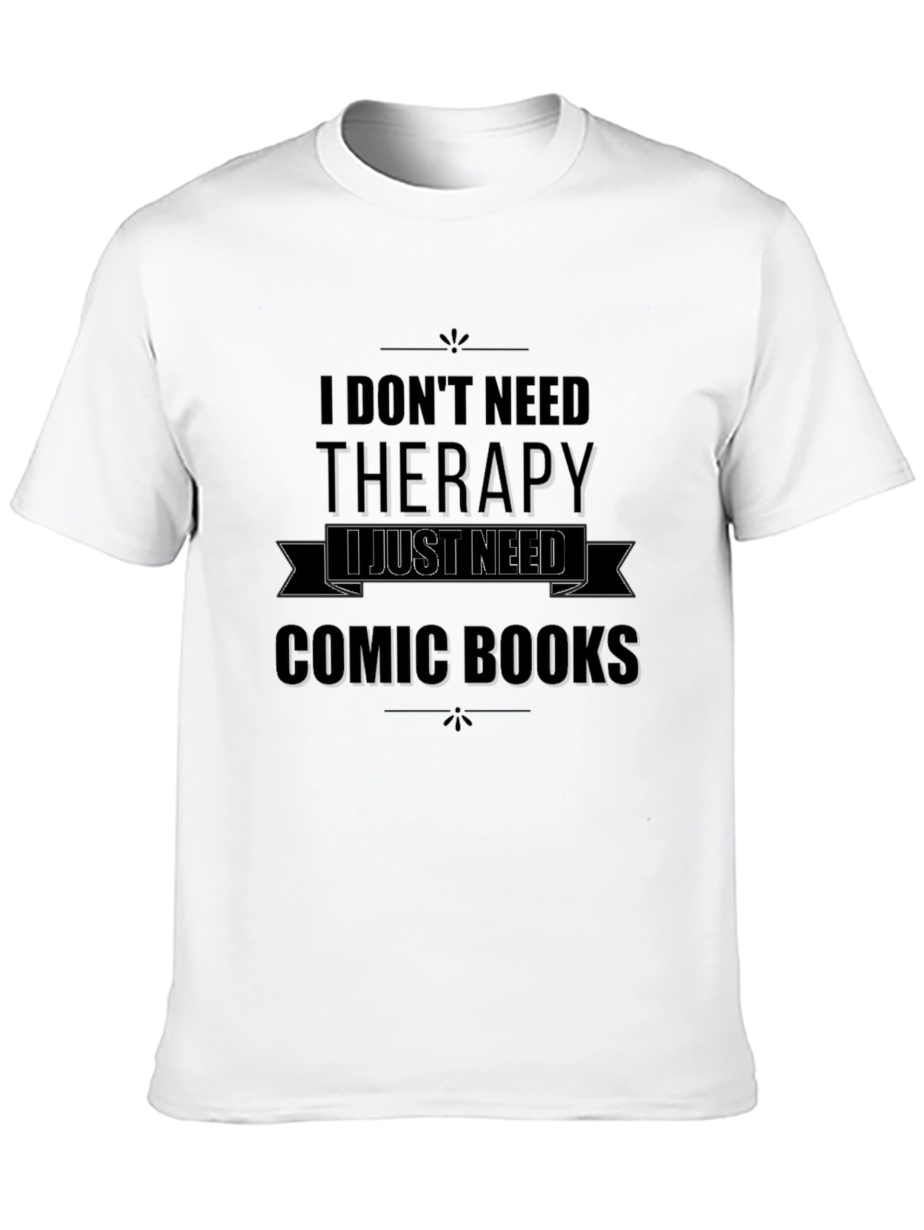 Black Comic Books Therapy T-Shirt  view 10