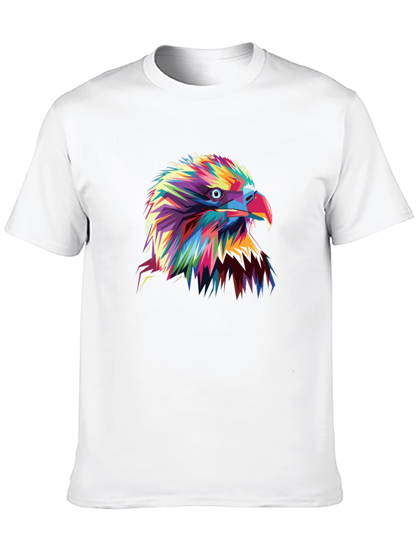 Black Bold Eagle Graphic Tee - Vibrant Colors view 10