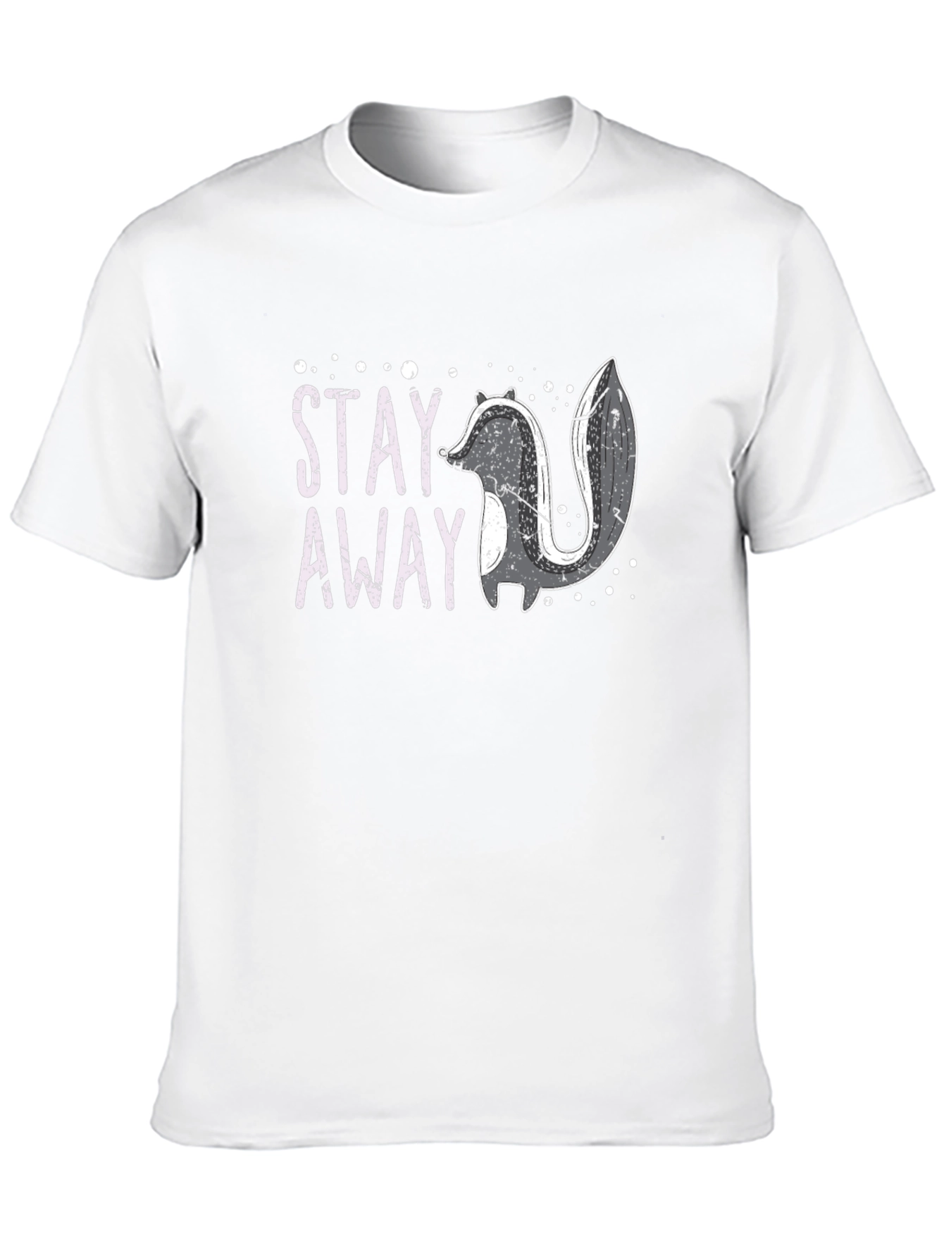 Black Stay Away Skunk Graphic T-Shirt view 10