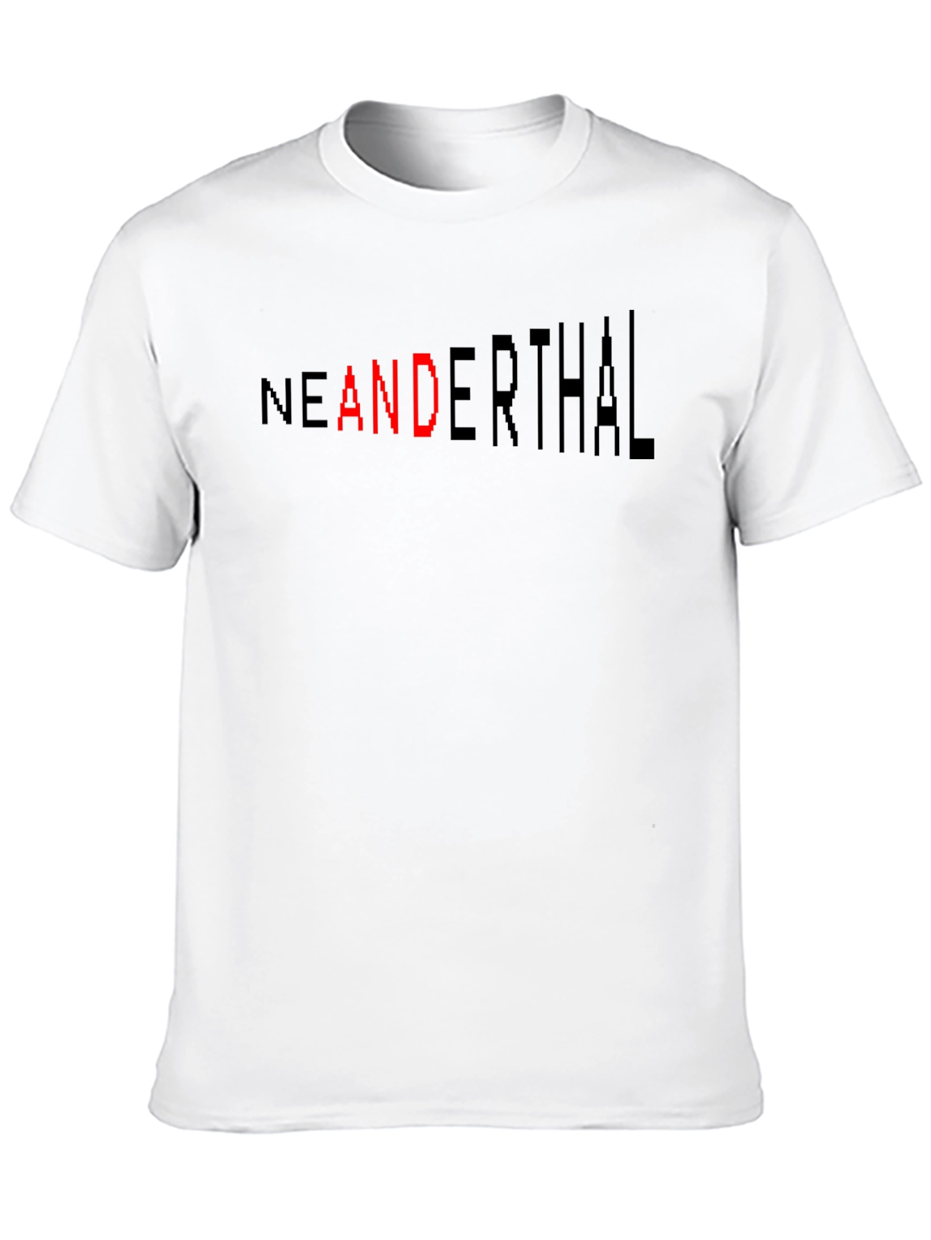 Black Neanderthal Graphic T-Shirt - Modern Twist on Prehistoric view 10