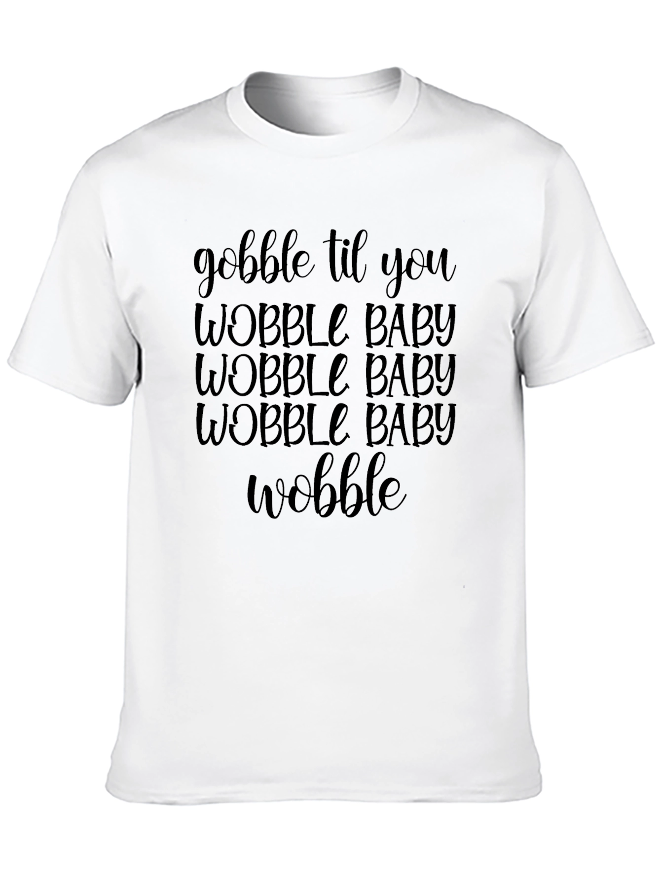 Black Gobble 'Til You Wobble Graphic Tee view 10