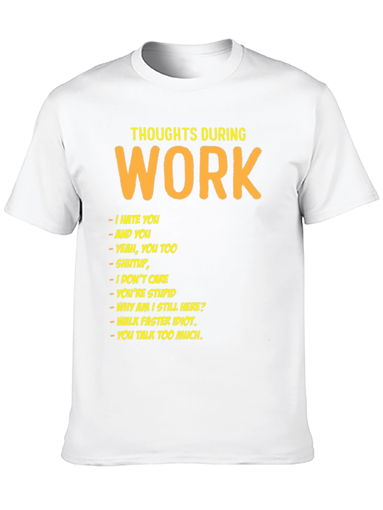 Black Thoughts During Work Black Humor T-Shirt view 10
