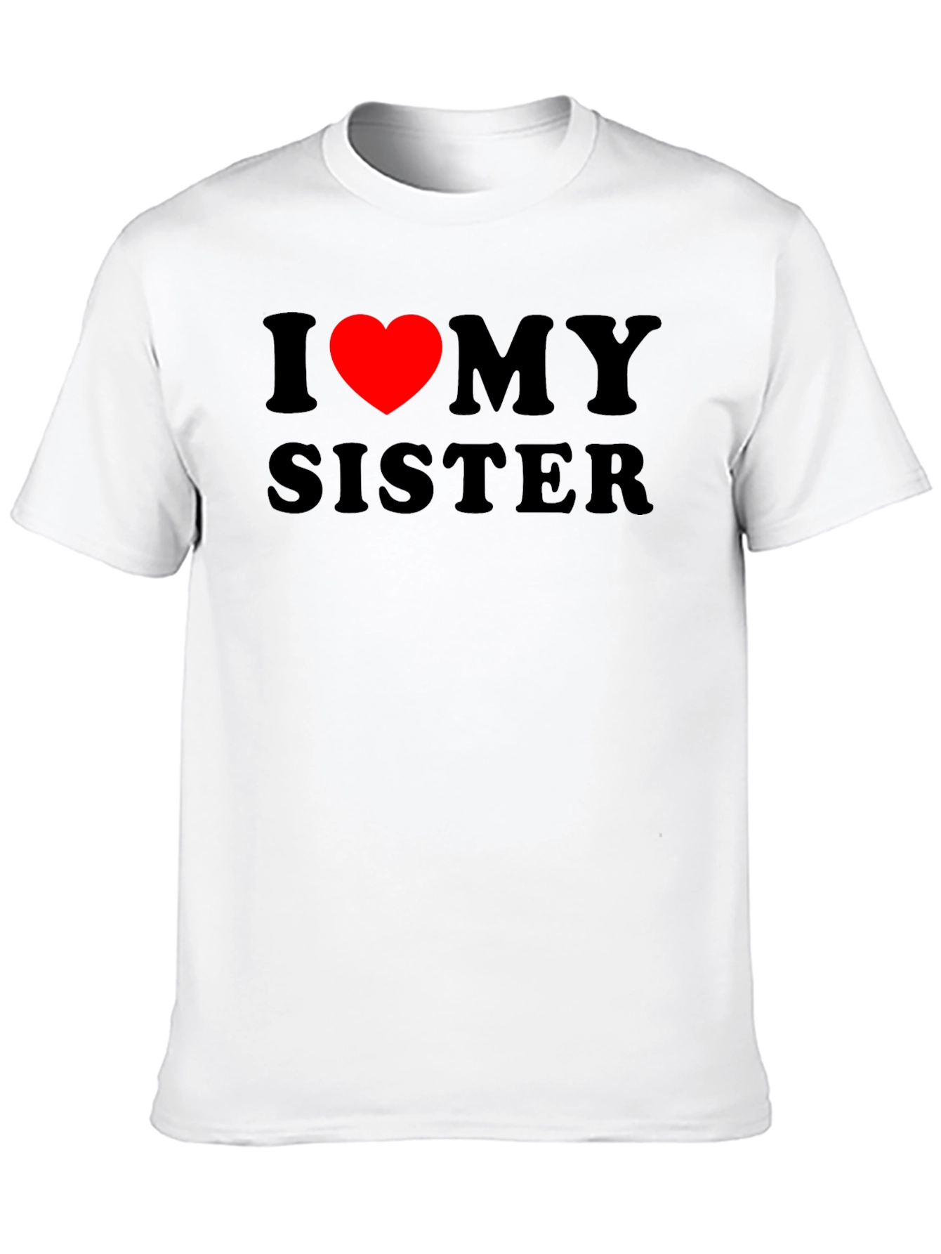 Black I Heart My Sister Black T-Shirt view 10