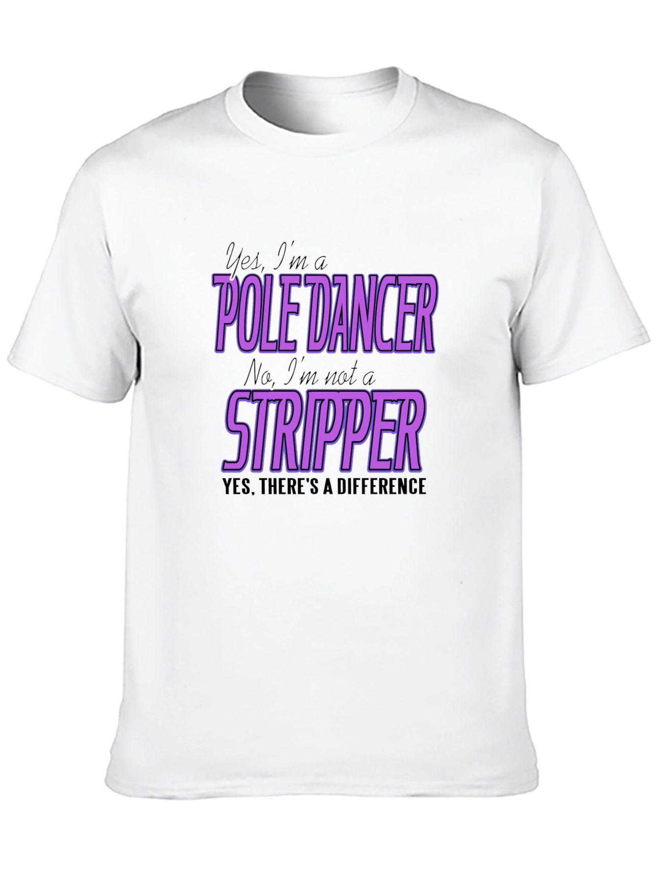 Black Pole Dancer T-Shirt - Yes, I'm a Pole Dancer view 10