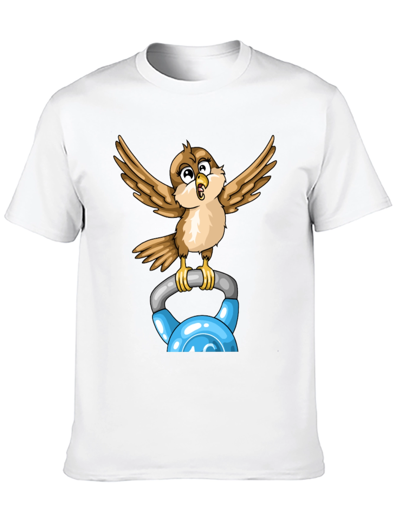 Black Sparrow Kettlebell Workout T-Shirt view 10