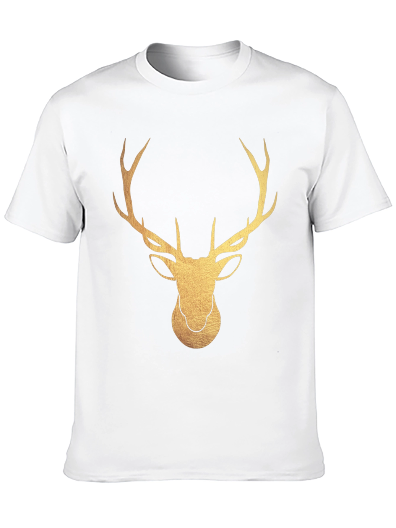 Black Golden Deer Graphic T-Shirt - Stylish Stag Tee view 10