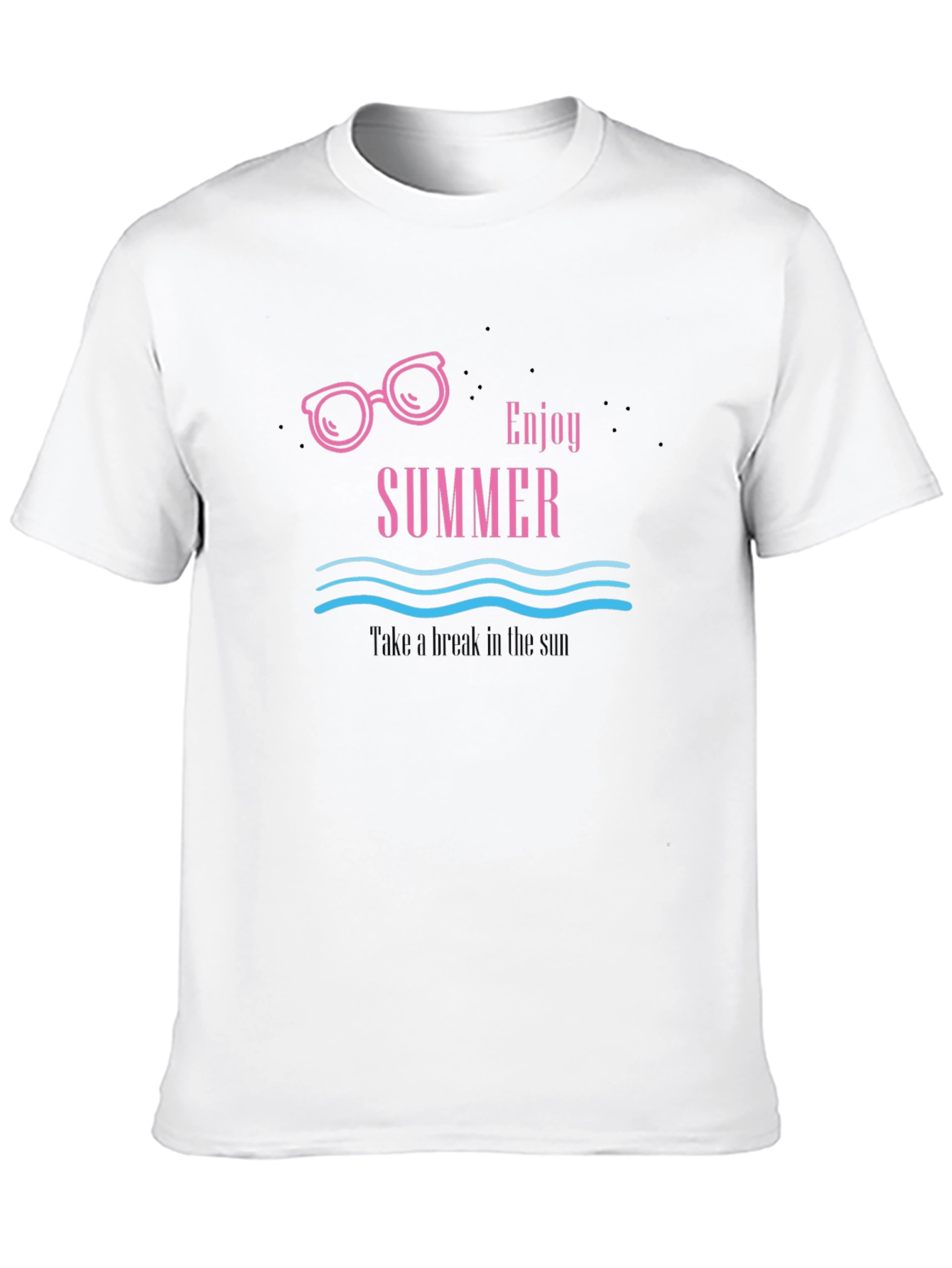 Black Enjoy Summer Graphic Tee view 10