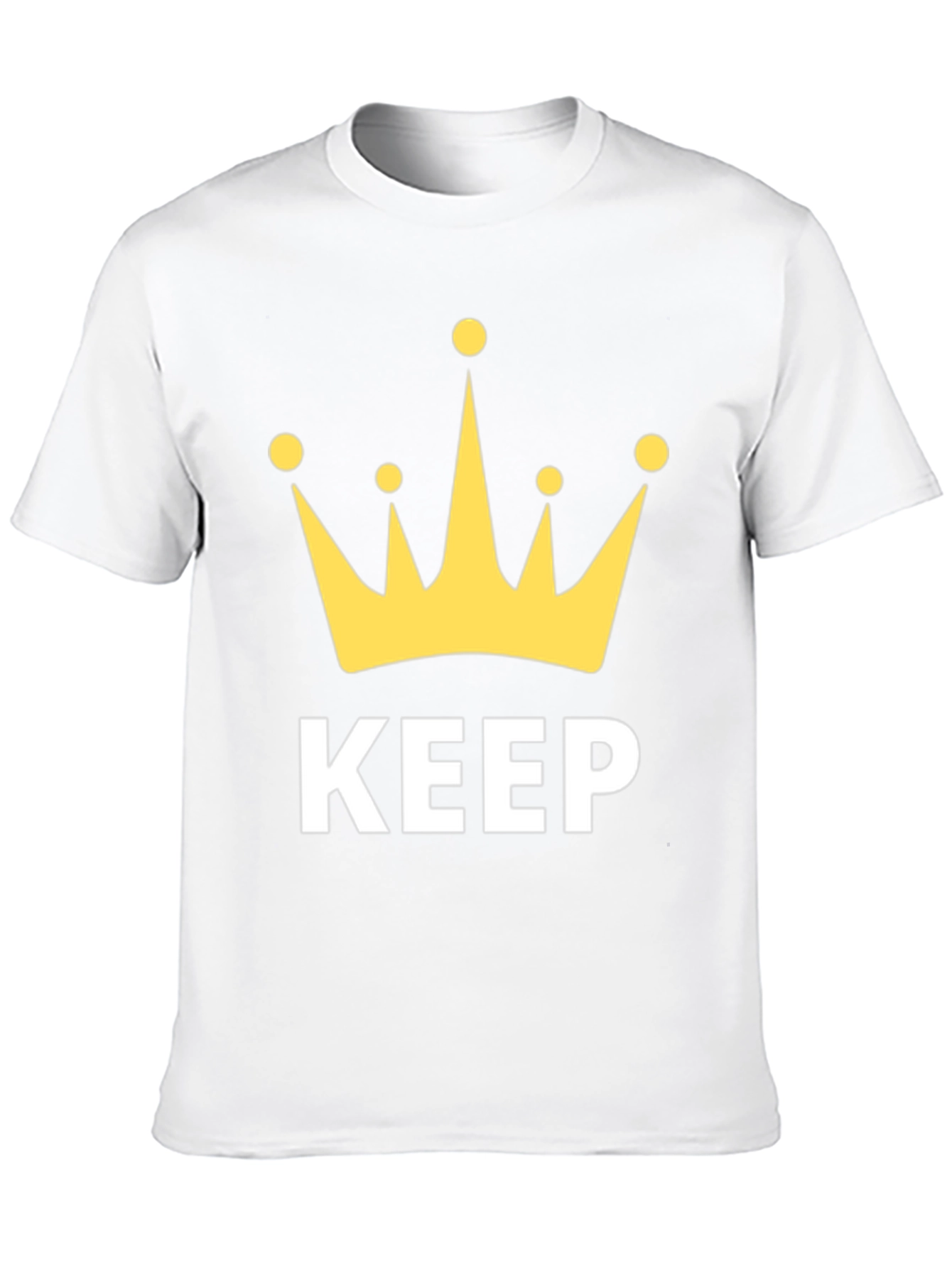 Black Keep Calm Crown Graphic T-Shirt view 10