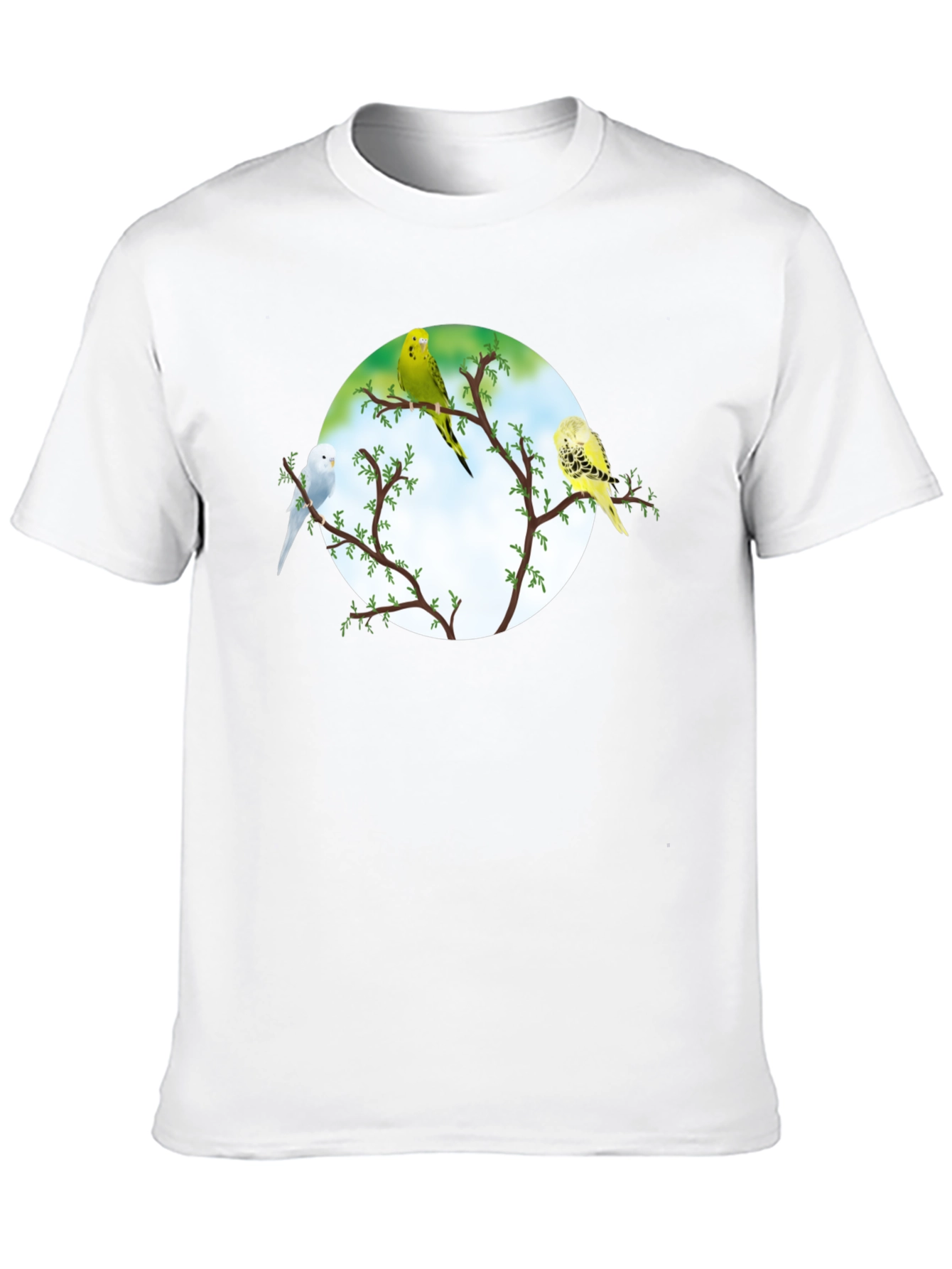 Black Parakeet Tree Black Tee view 10