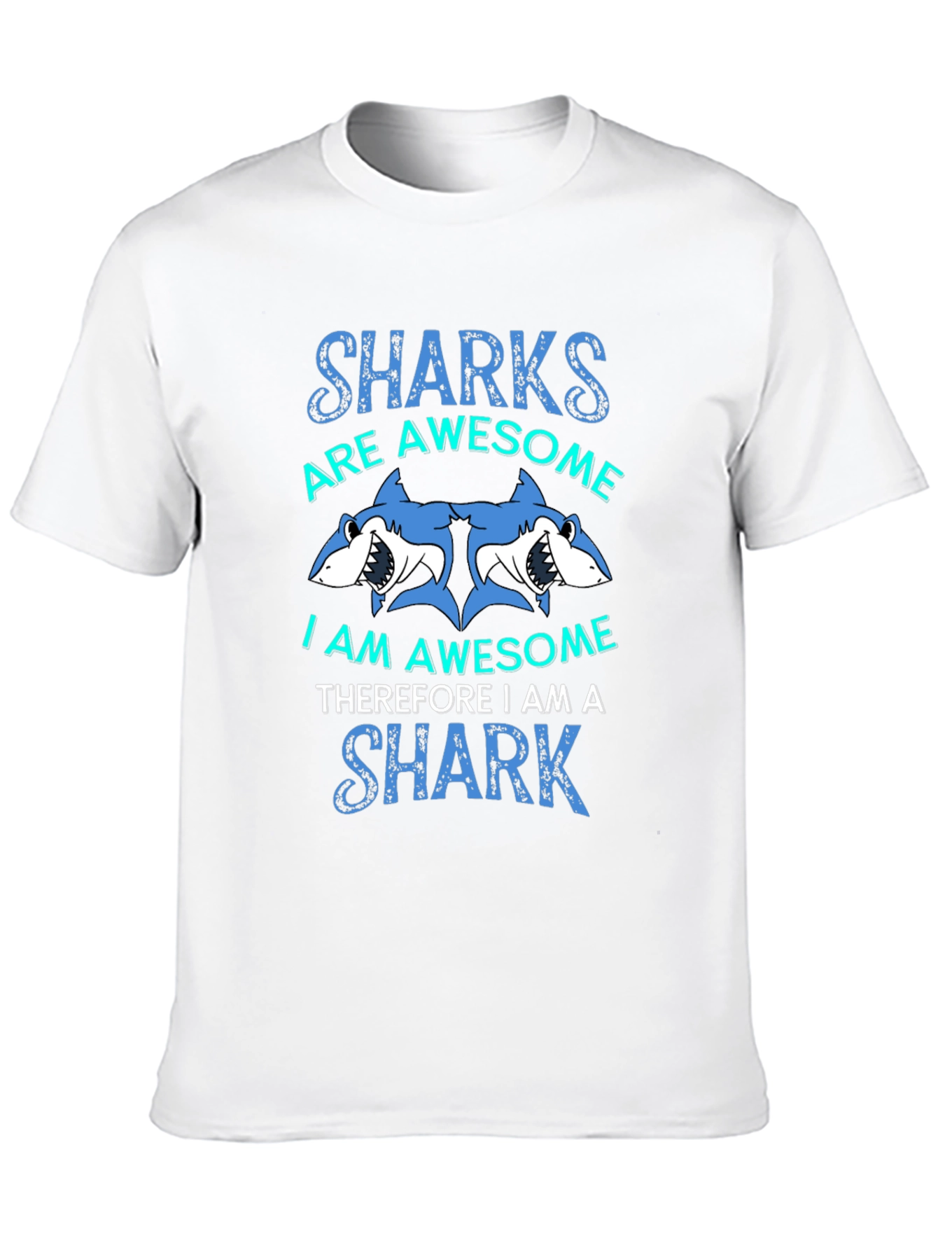 Black Sharks are Awesome Graphic T-Shirt view 10