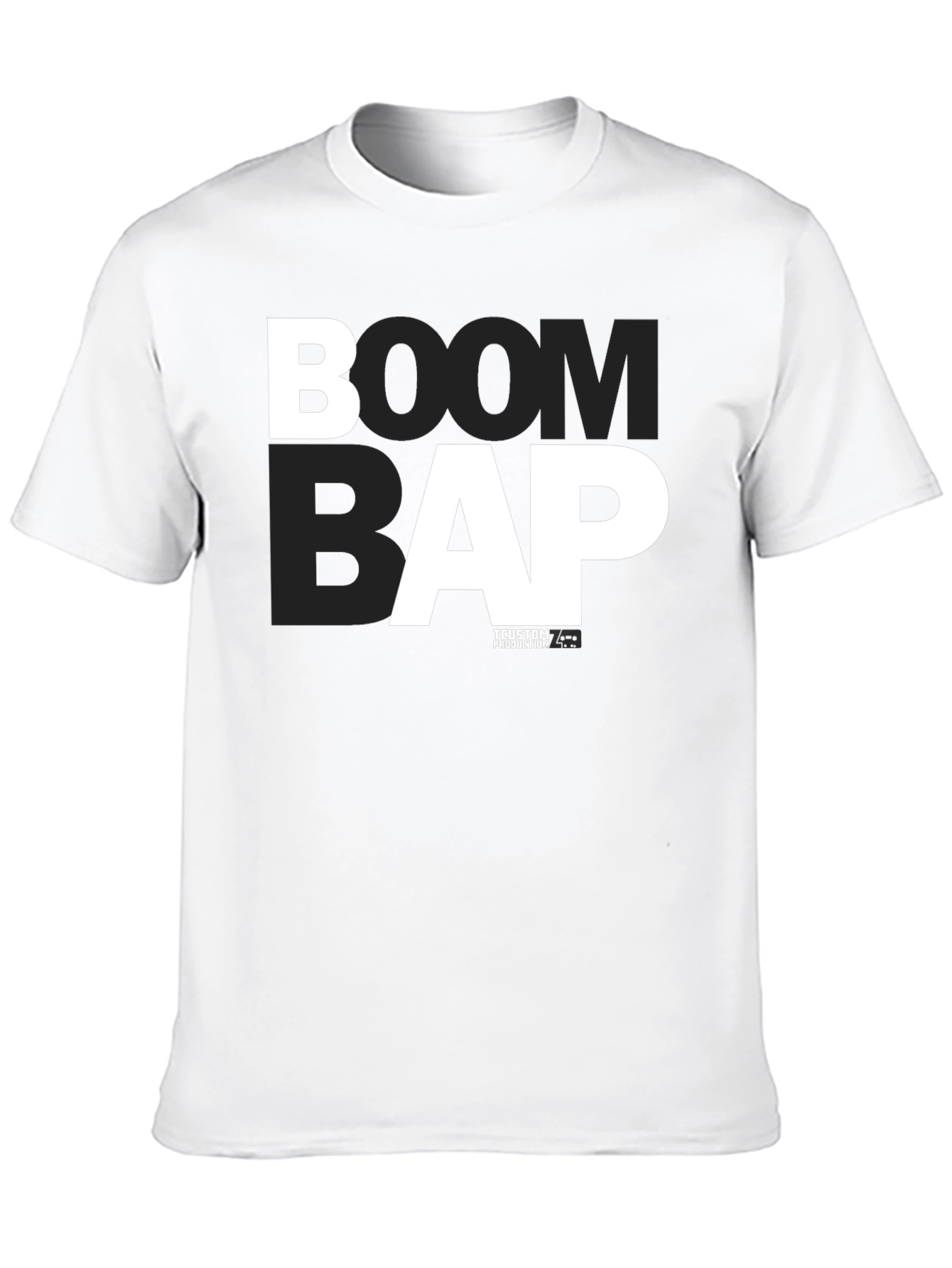 Black Boom Bap Graphic Tee - Black Cotton T-Shirt view 10