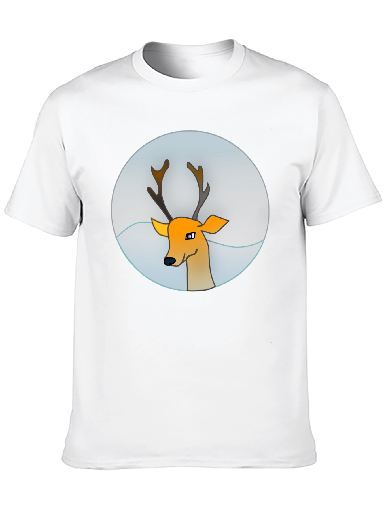 Black Deer Graphic Tee - Men's Black T-Shirt view 10