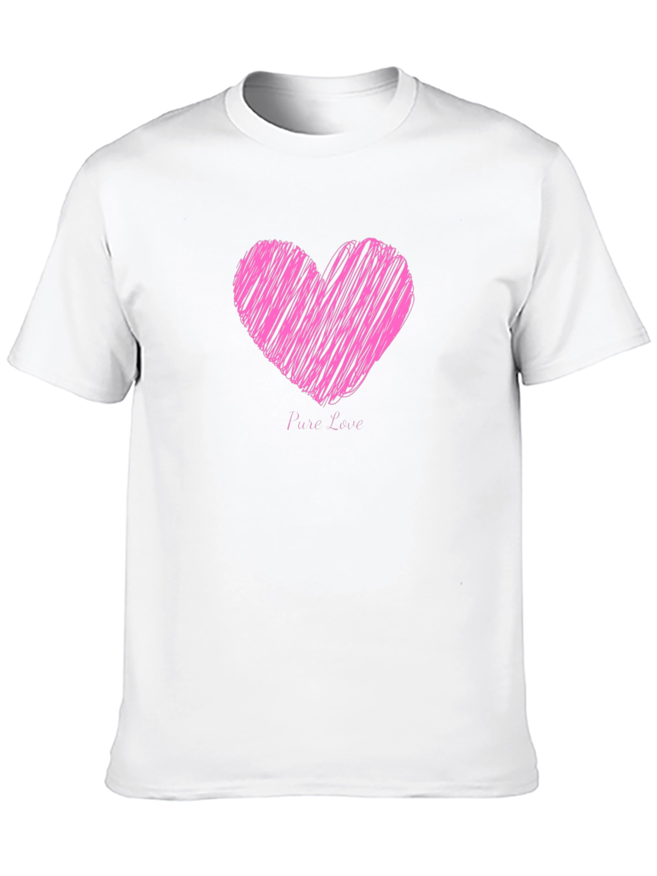 Black Heart Pure Love Black T-Shirt view 10