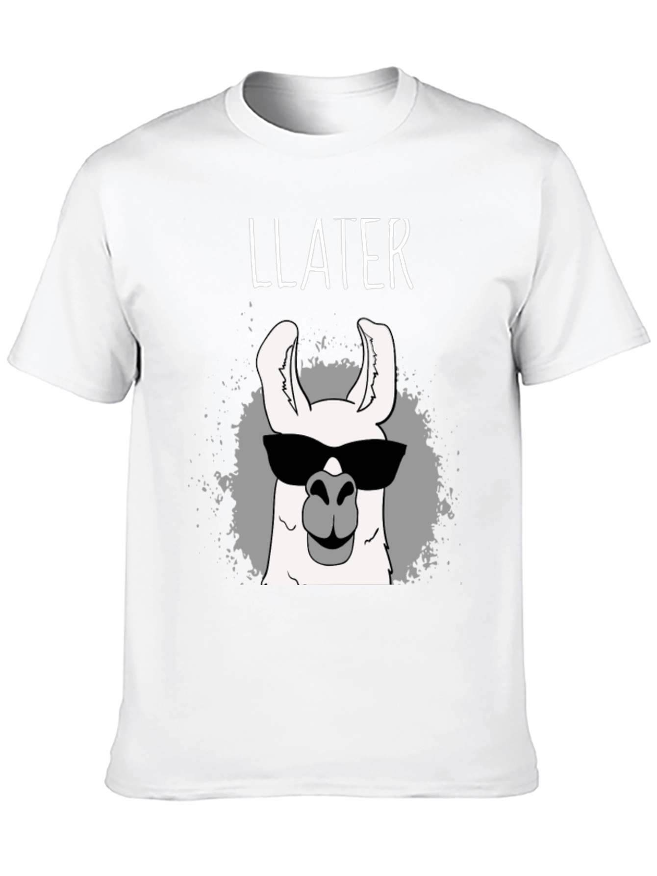 Black Llater Cool Llama Black T-Shirt view 10