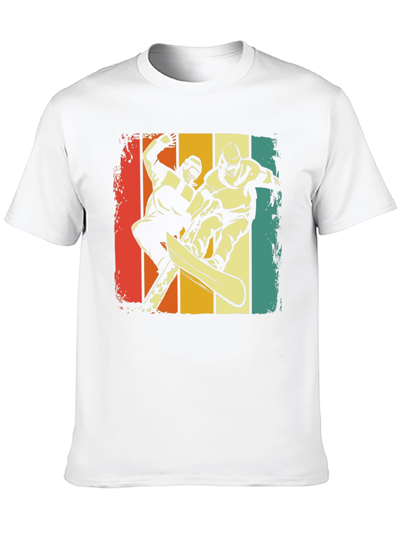 Black Vintage Snowboarder Graphic Tee - Retro Style view 10