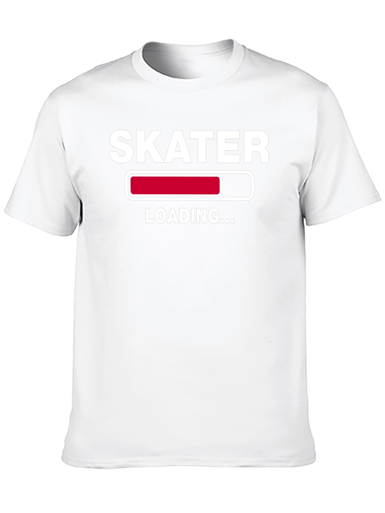 Black Skater Loading T-Shirt - Funny Graphic Tee view 10