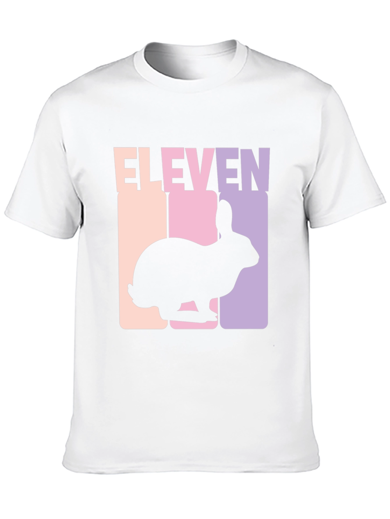 Black Eleven Rabbit Graphic Tee - Black Cotton Blend T-Shirt view 10