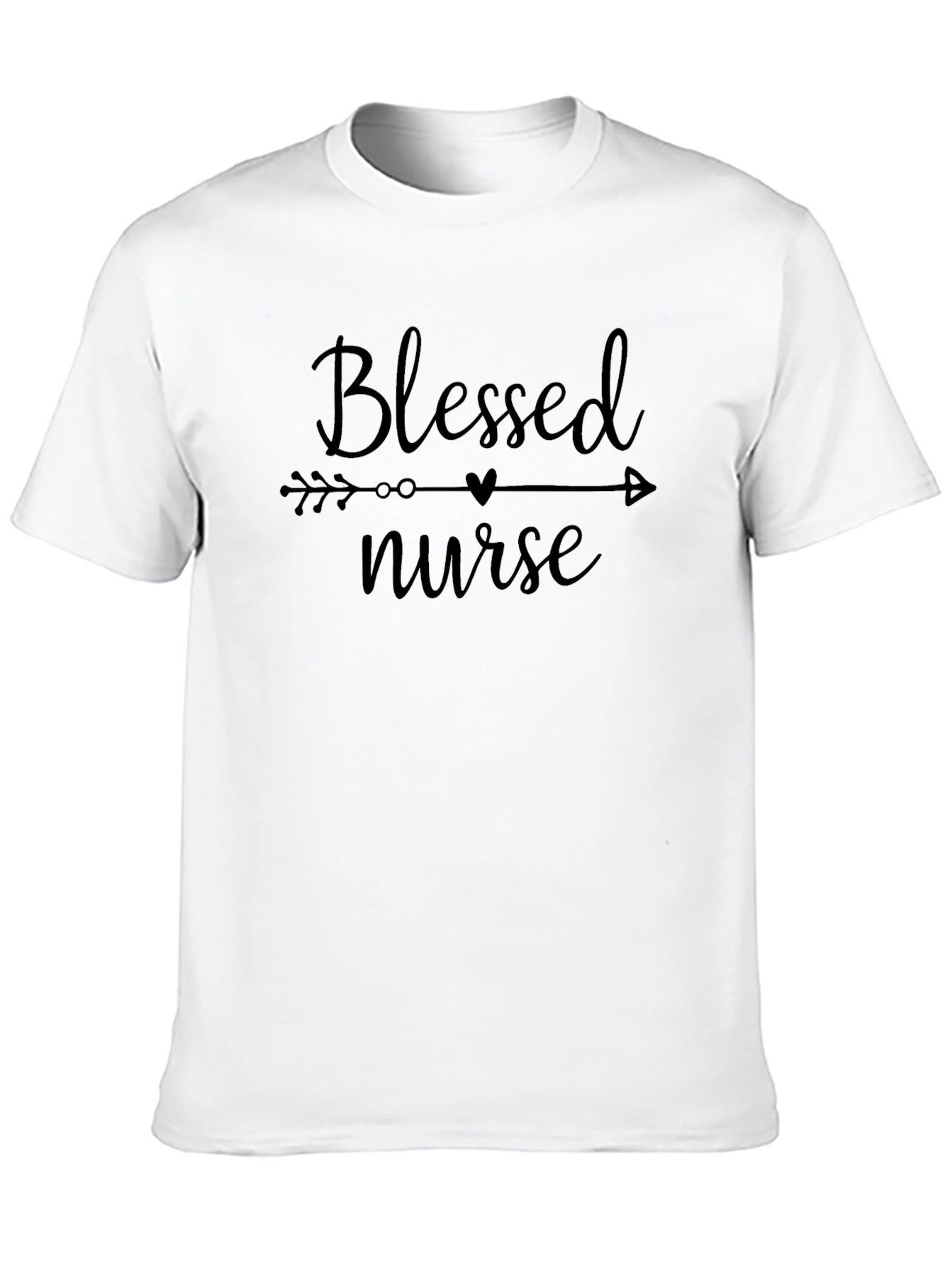 Black Blessed Nurse Graphic Tee - Stylish Comfort view 10