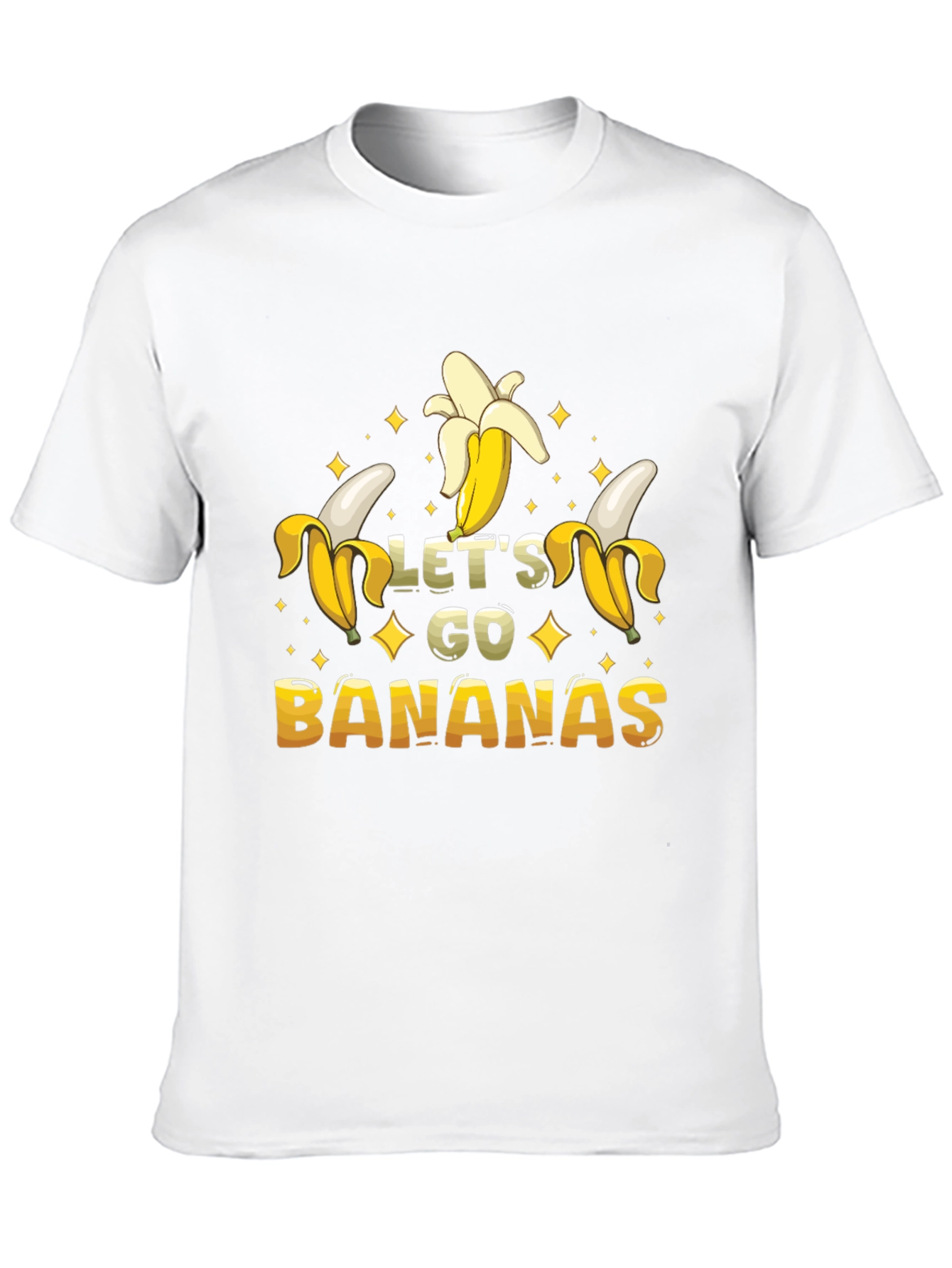 Black Let's Go Bananas Graphic T-Shirt view 10