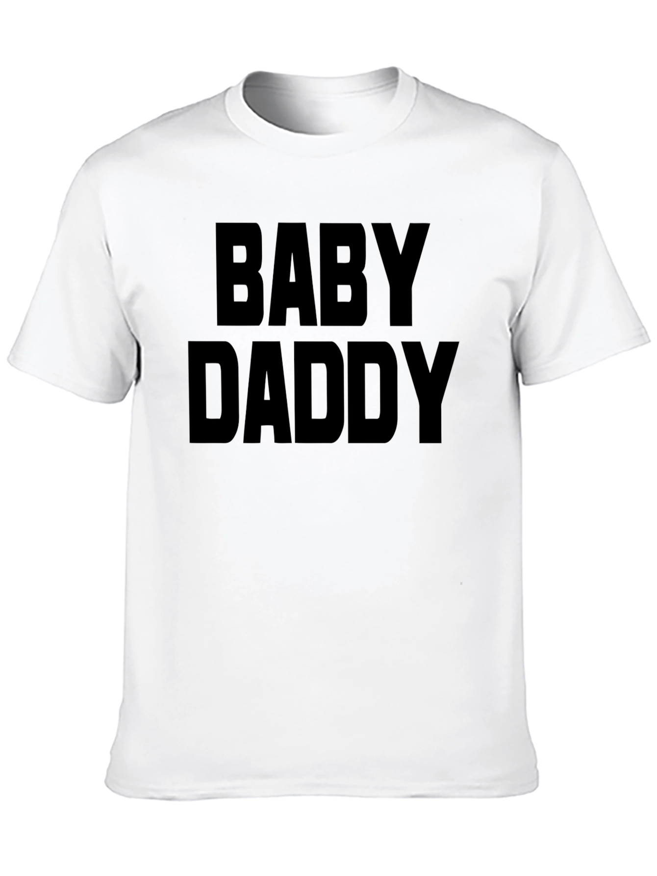 Black Baby Daddy T-Shirt - Funny Dad Tee view 10