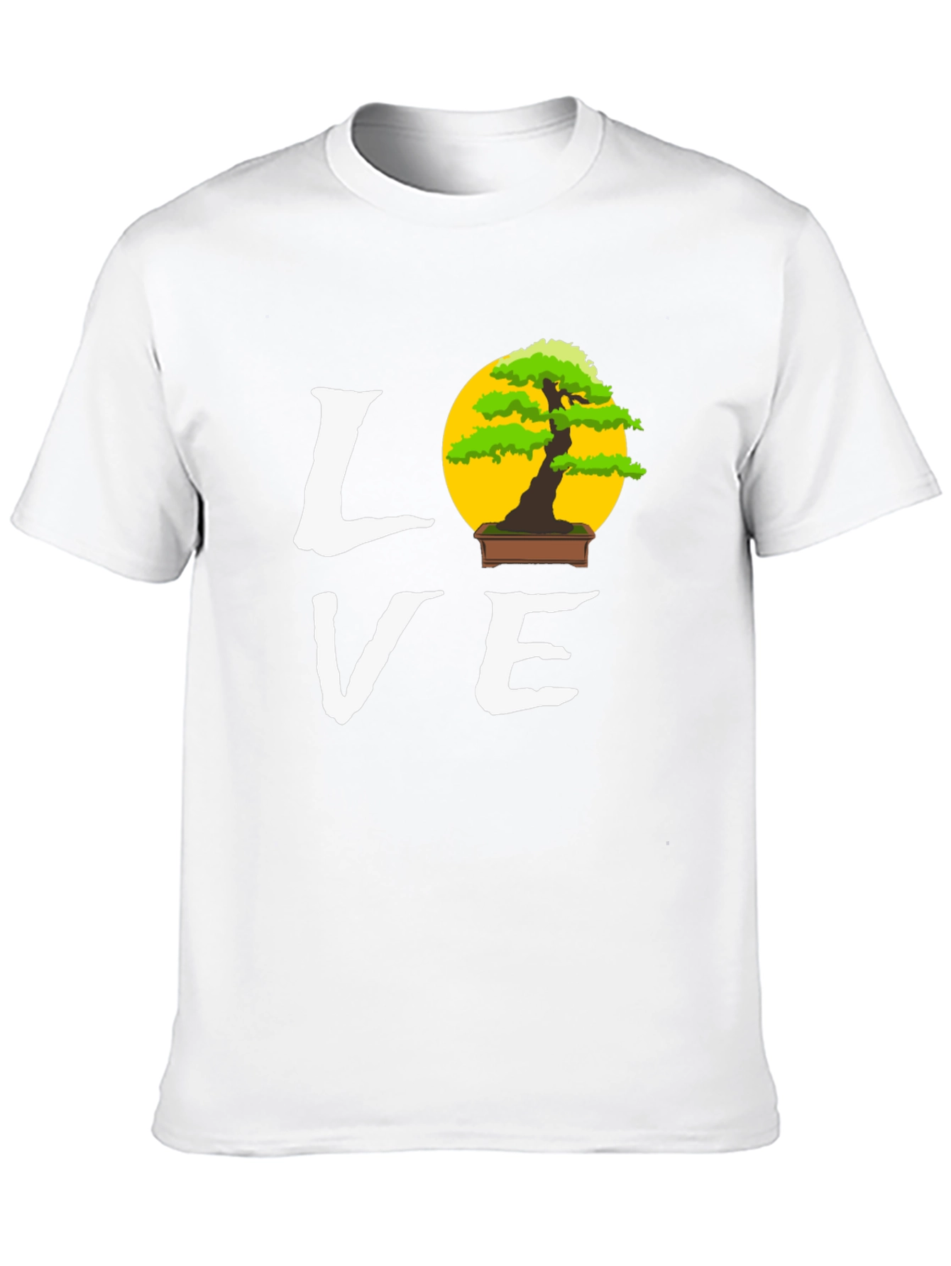Black Bonsai Tree Love Graphic Tee - Unique Design T-Shirt view 10