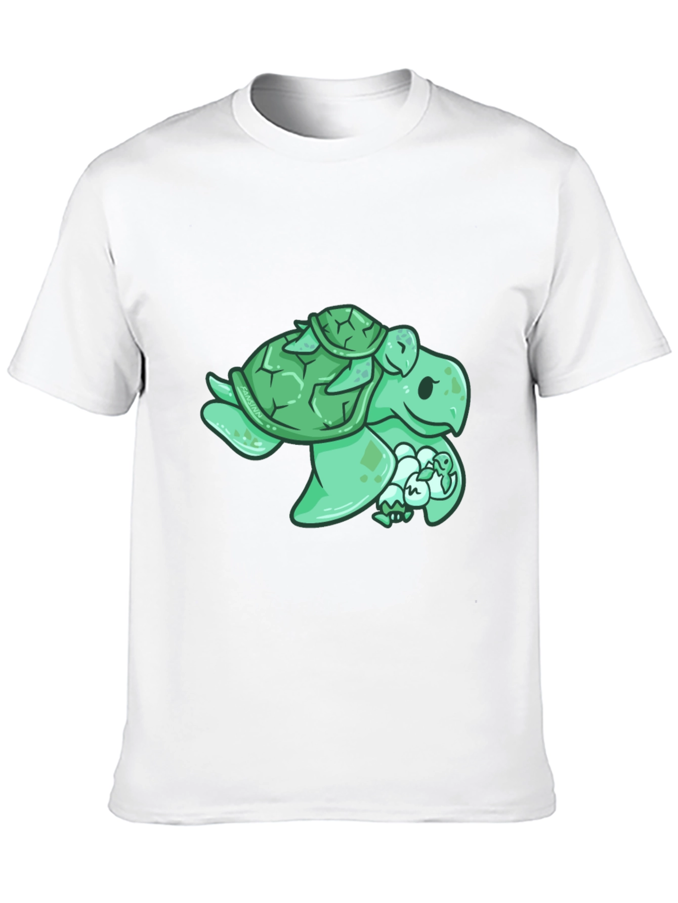 Black Turtle Family Graphic Tee - Cute Animal Lover Shirt view 10