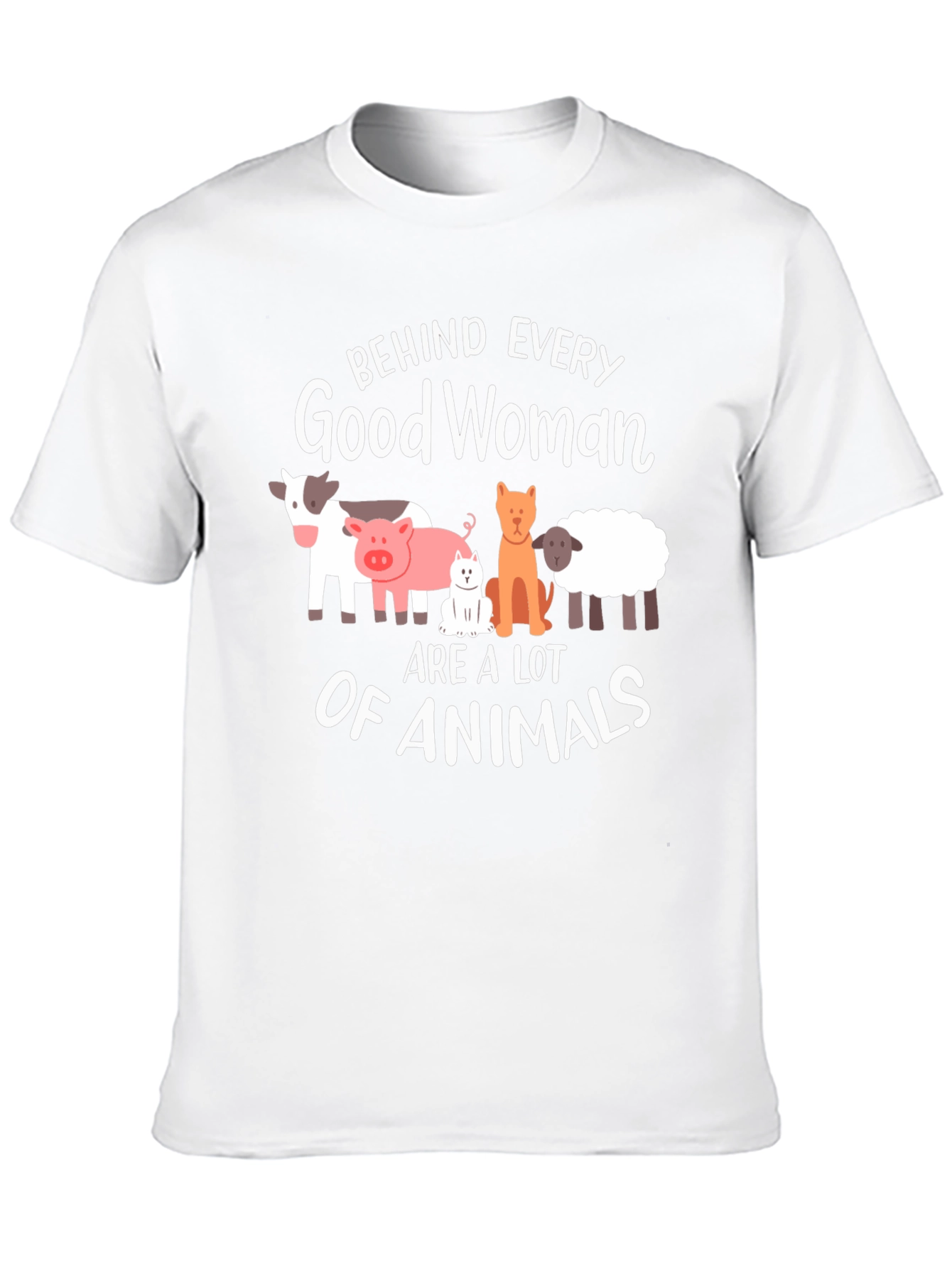 Black Behind Every Good Woman Animals T-Shirt view 10