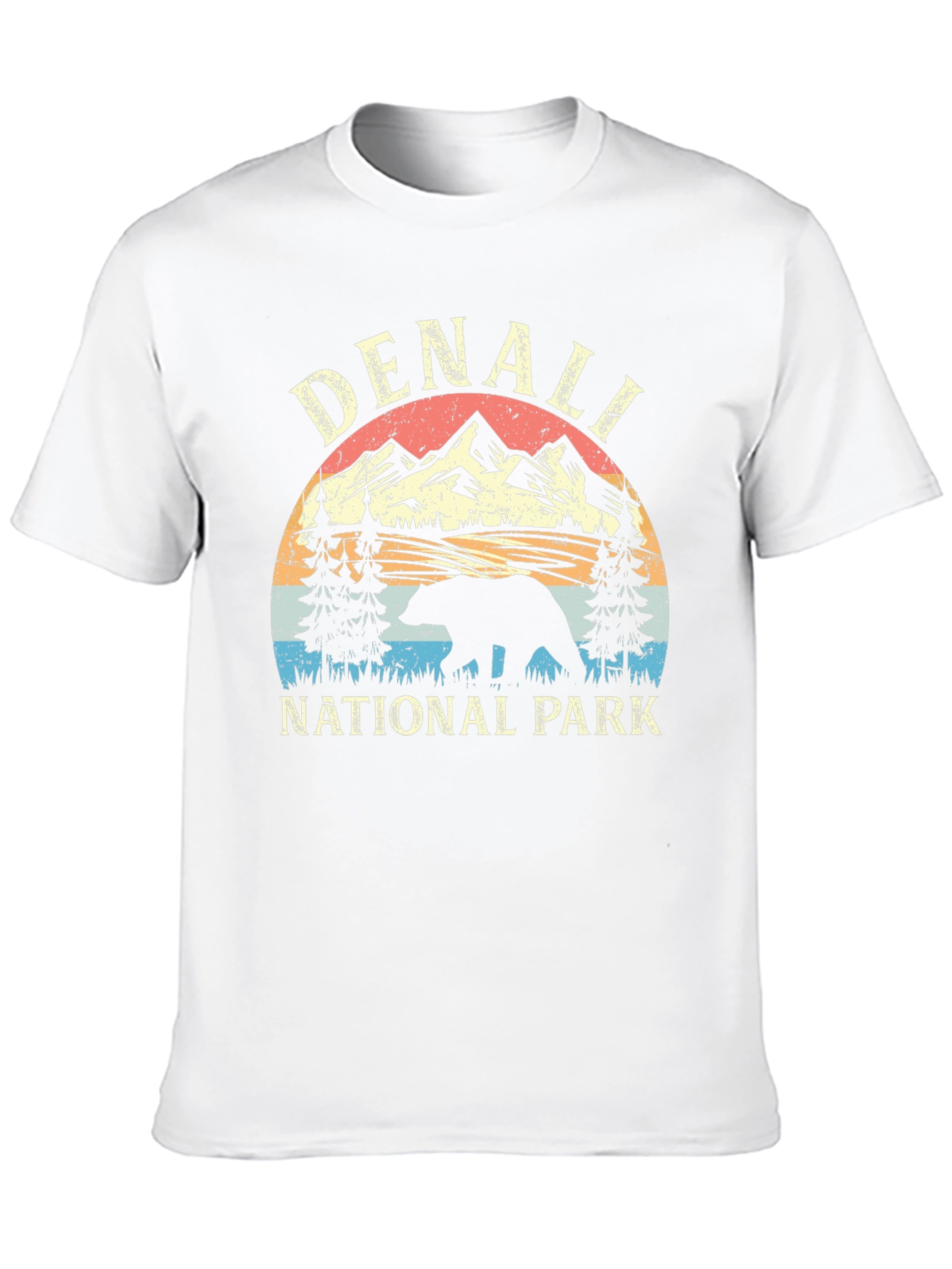Black Denali National Park Bear T-Shirt view 10