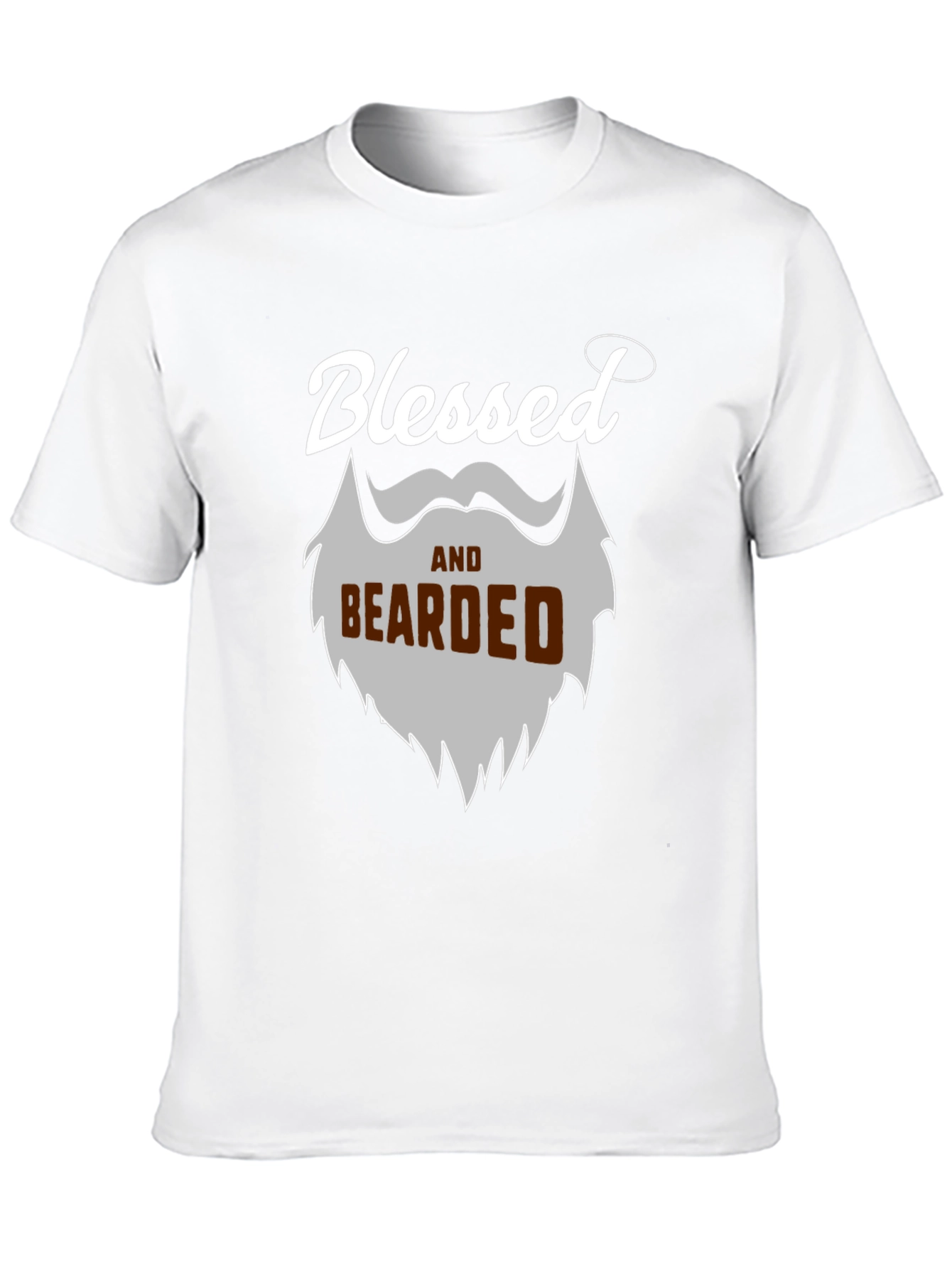 Black Blessed and Bearded Graphic T-Shirt view 10