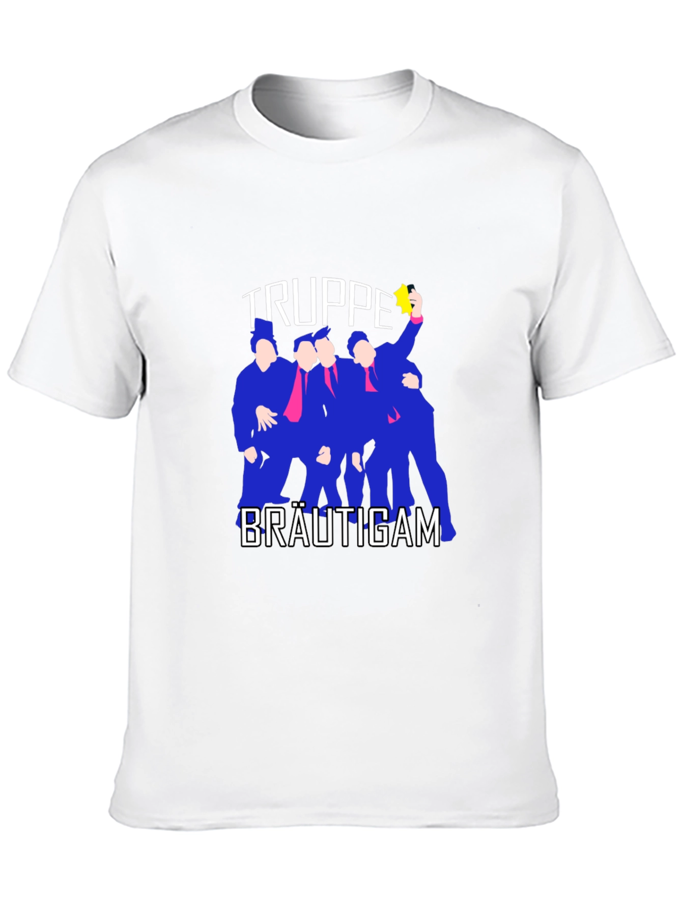 Black Bridegroom Squad T-Shirt - Party Apparel view 10