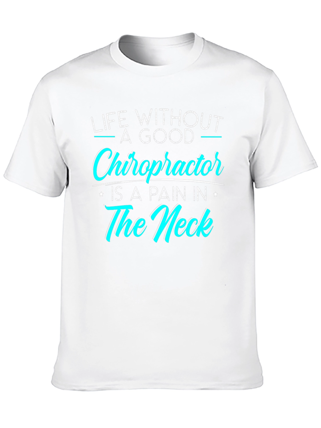 Black Chiropractor Pain T-Shirt - Black view 10
