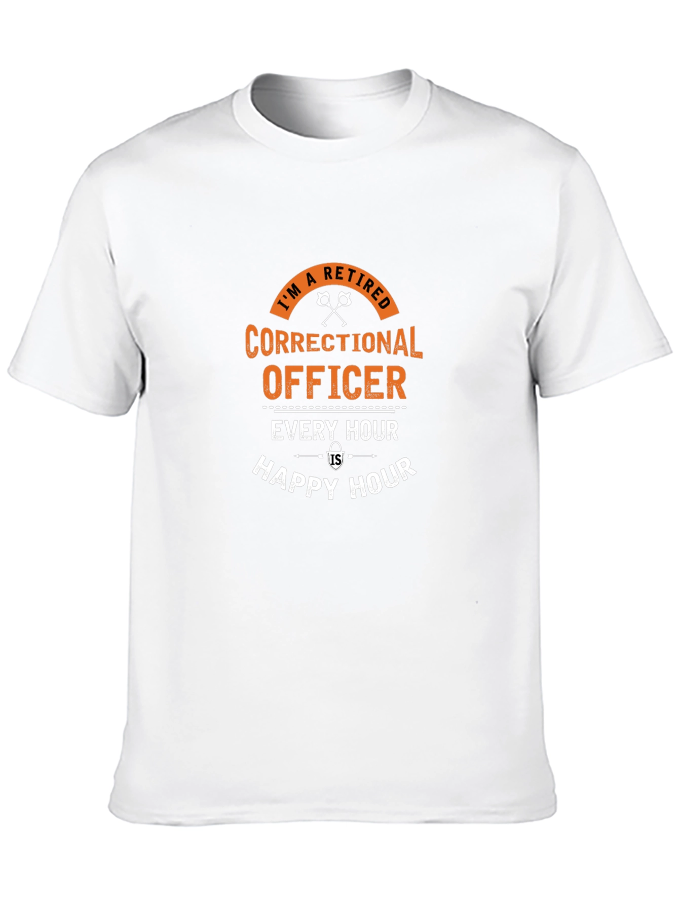 Black Retired Correctional Officer T-Shirt view 10