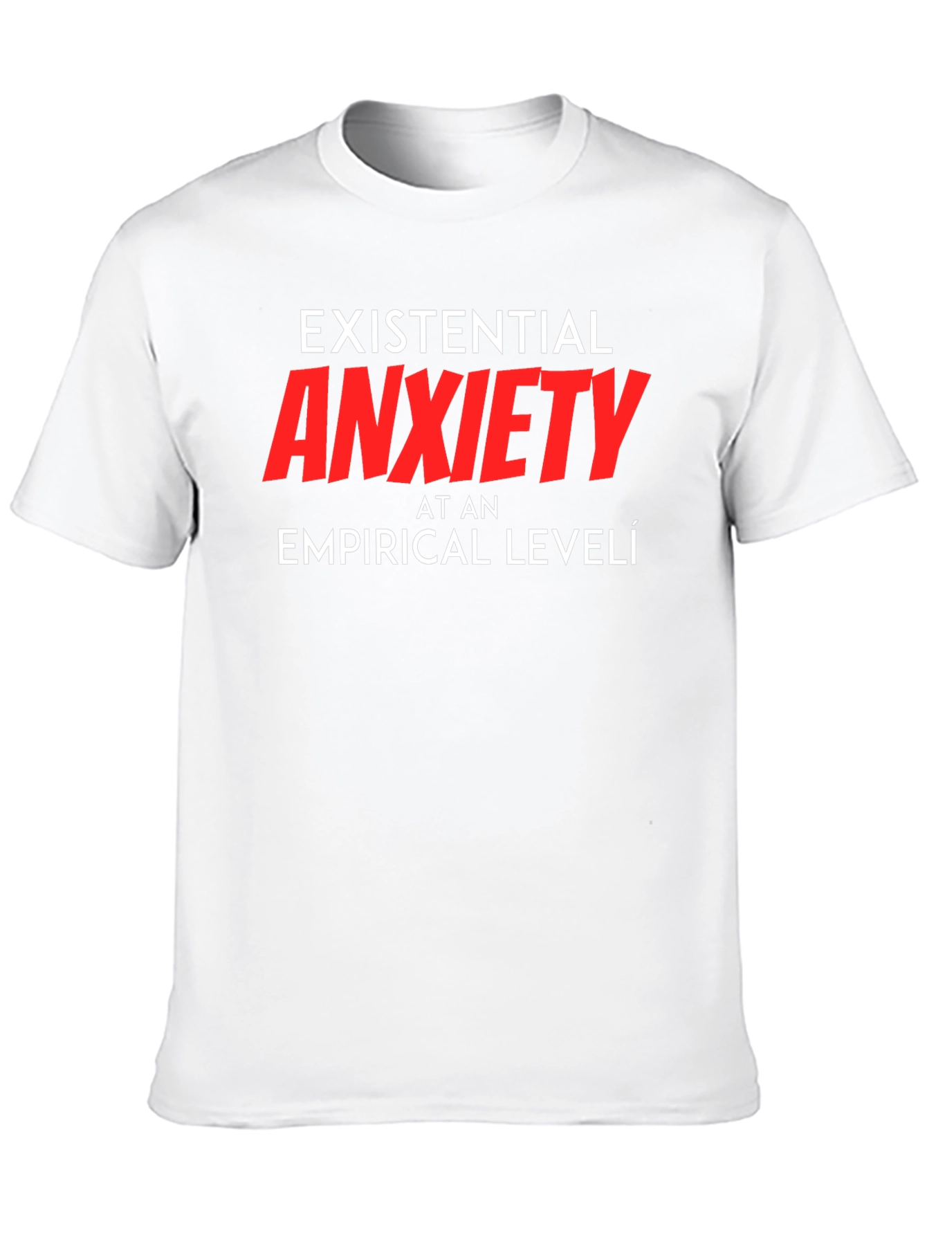 Black Existential Anxiety Graphic Tee view 10