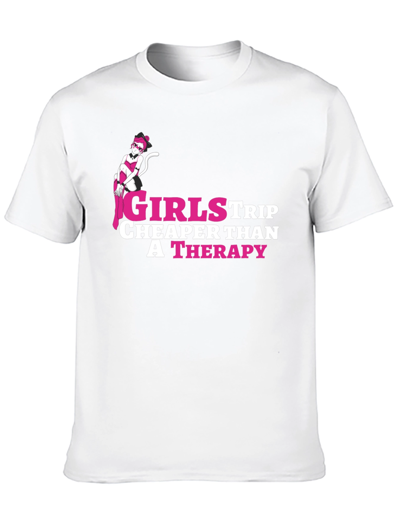 Black Girls Trip Therapy T-Shirt - Novelty Graphic Tee view 10