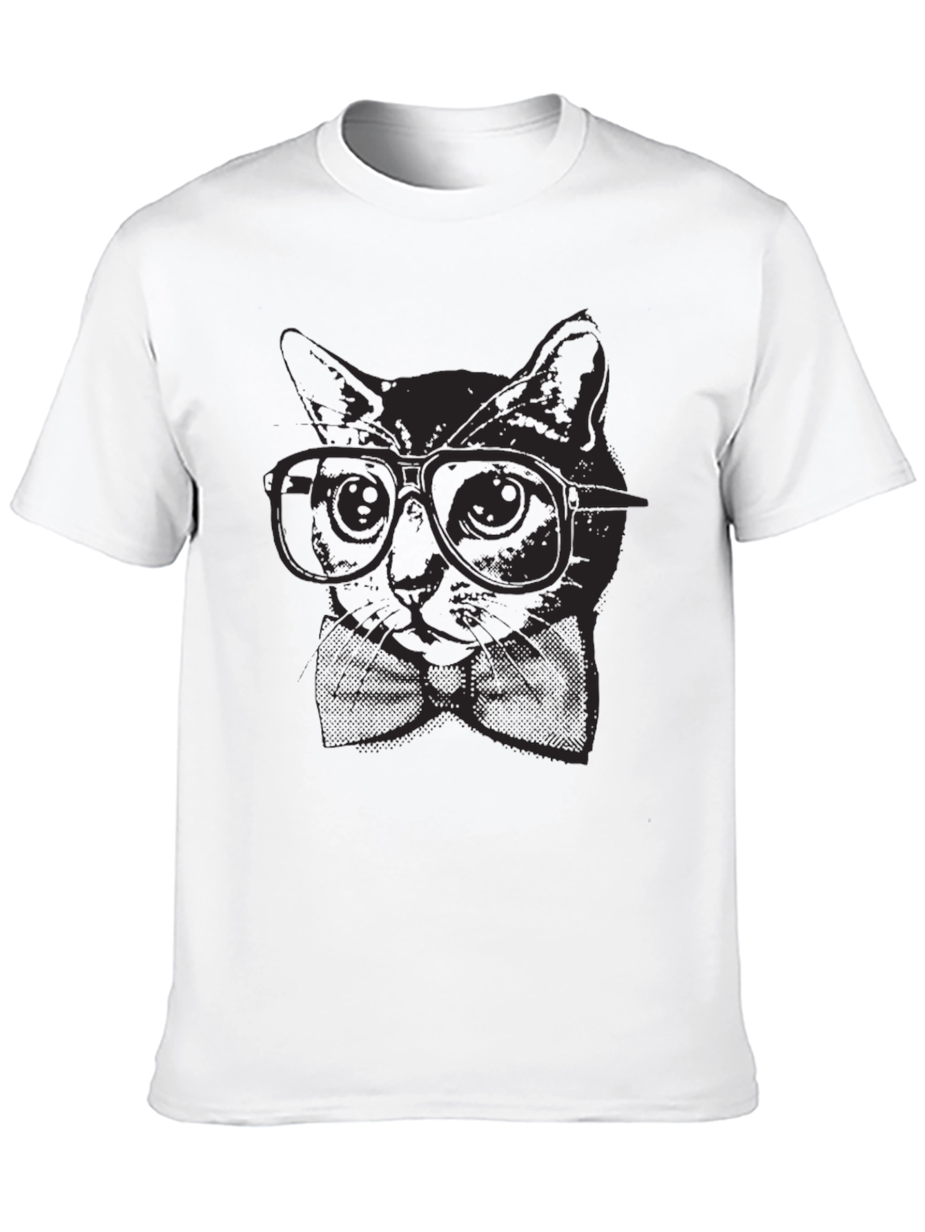 Black Cool Cat Graphic Tee - Stylish & Unique Design view 10