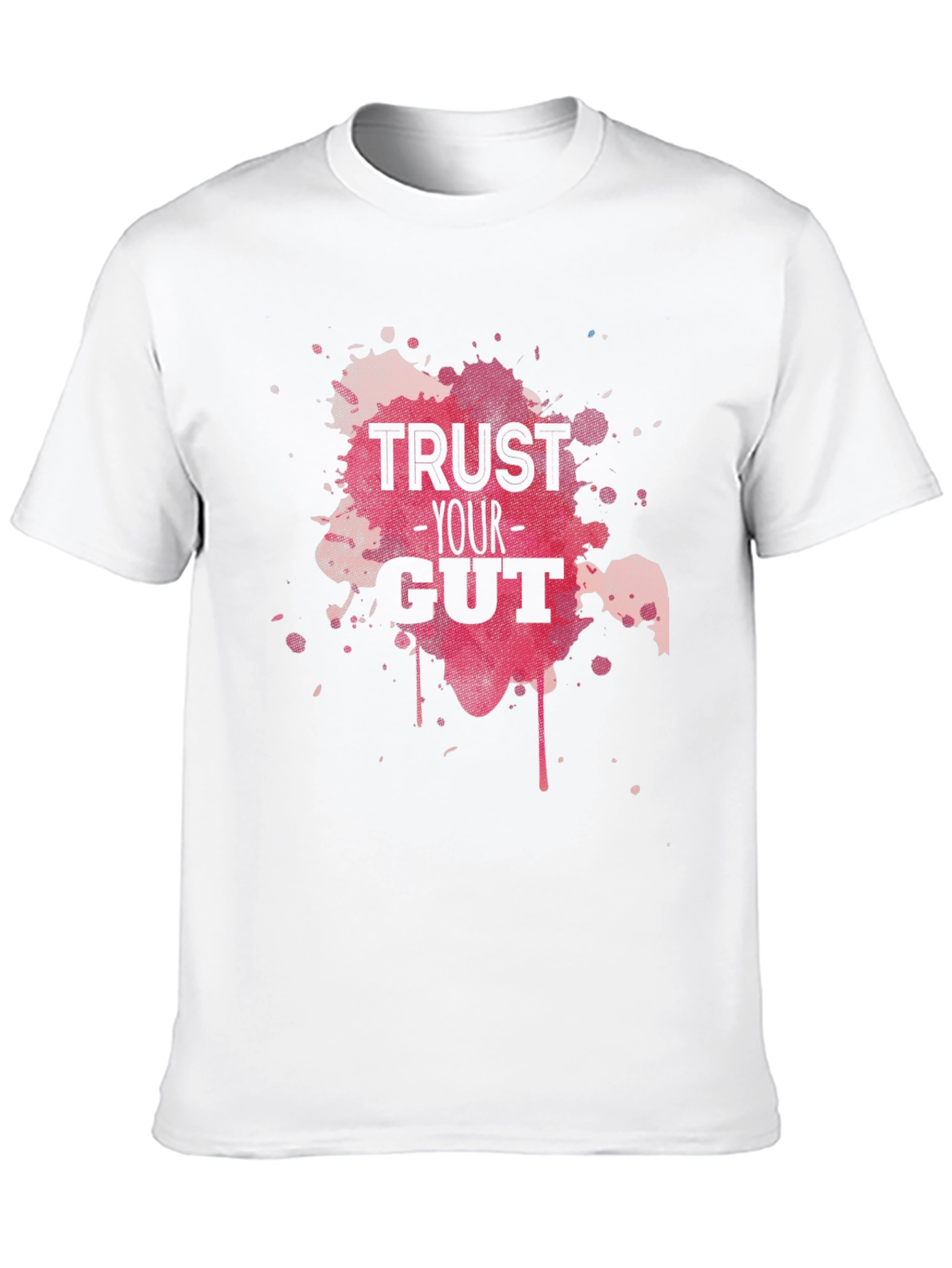 Black Trust Your Gut Graphic Tee - Black Cotton T-Shirt view 10