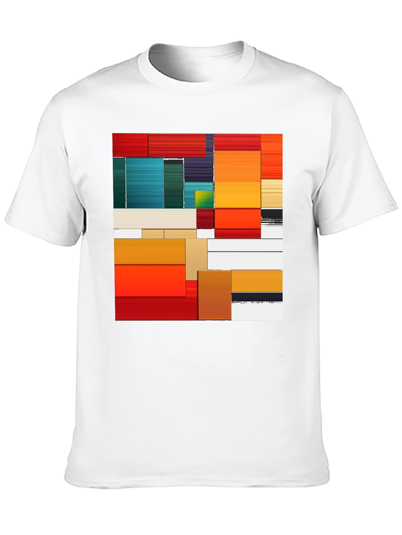 Black Abstract Art Graphic Tee - Modern Design view 10