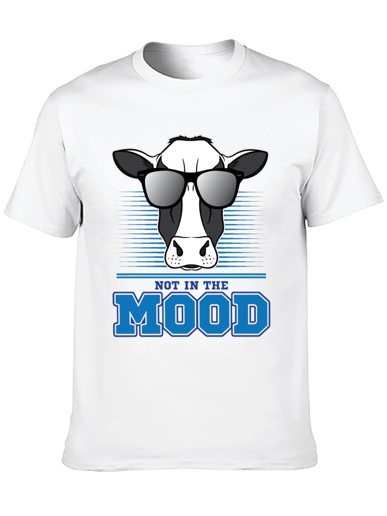 Black Not in the Mood Cow Graphic Tee view 10